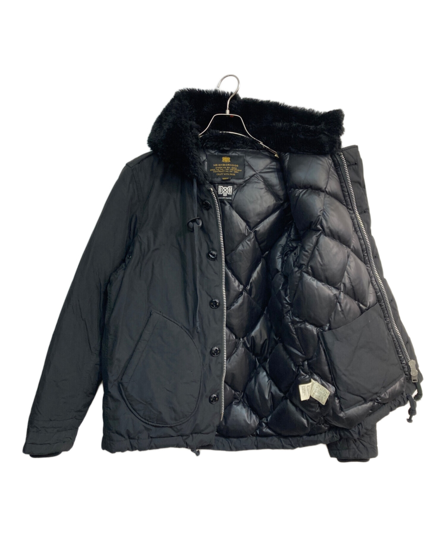 定番，低価 NEIGHBORHOOD ネイバーフッド 15AW B-9/NC-JKT 152TSNH-JKM02S B9 ビーナイン フーデッド ジャケット オリーブ アウター サイズS febk