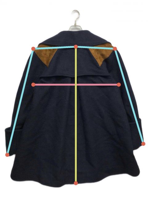 中古・古着通販】Chloe (クロエ) スウェード切替ウールPコート