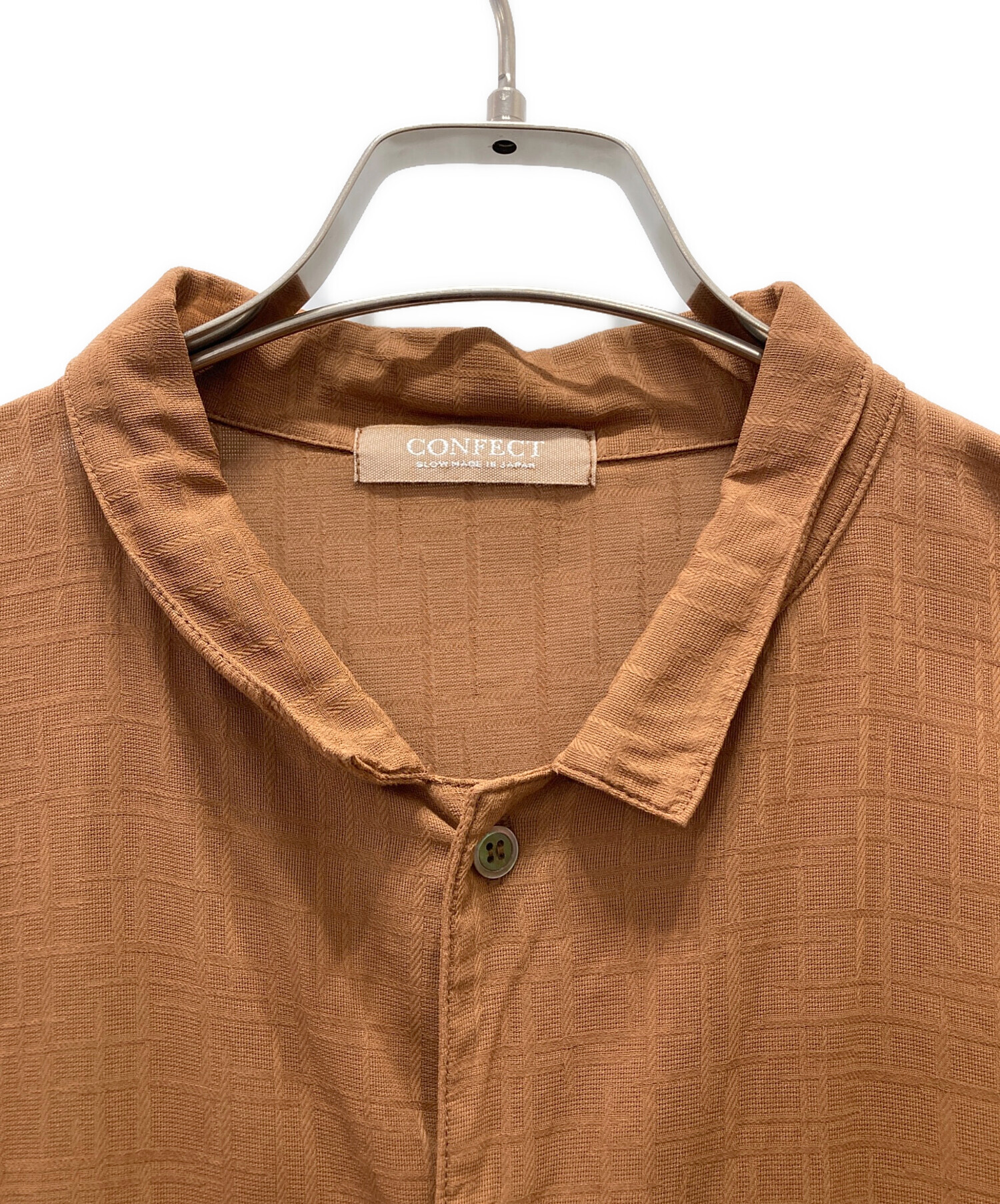 CONFECT コットンボイルジャガード バギーシャツ confect コットン