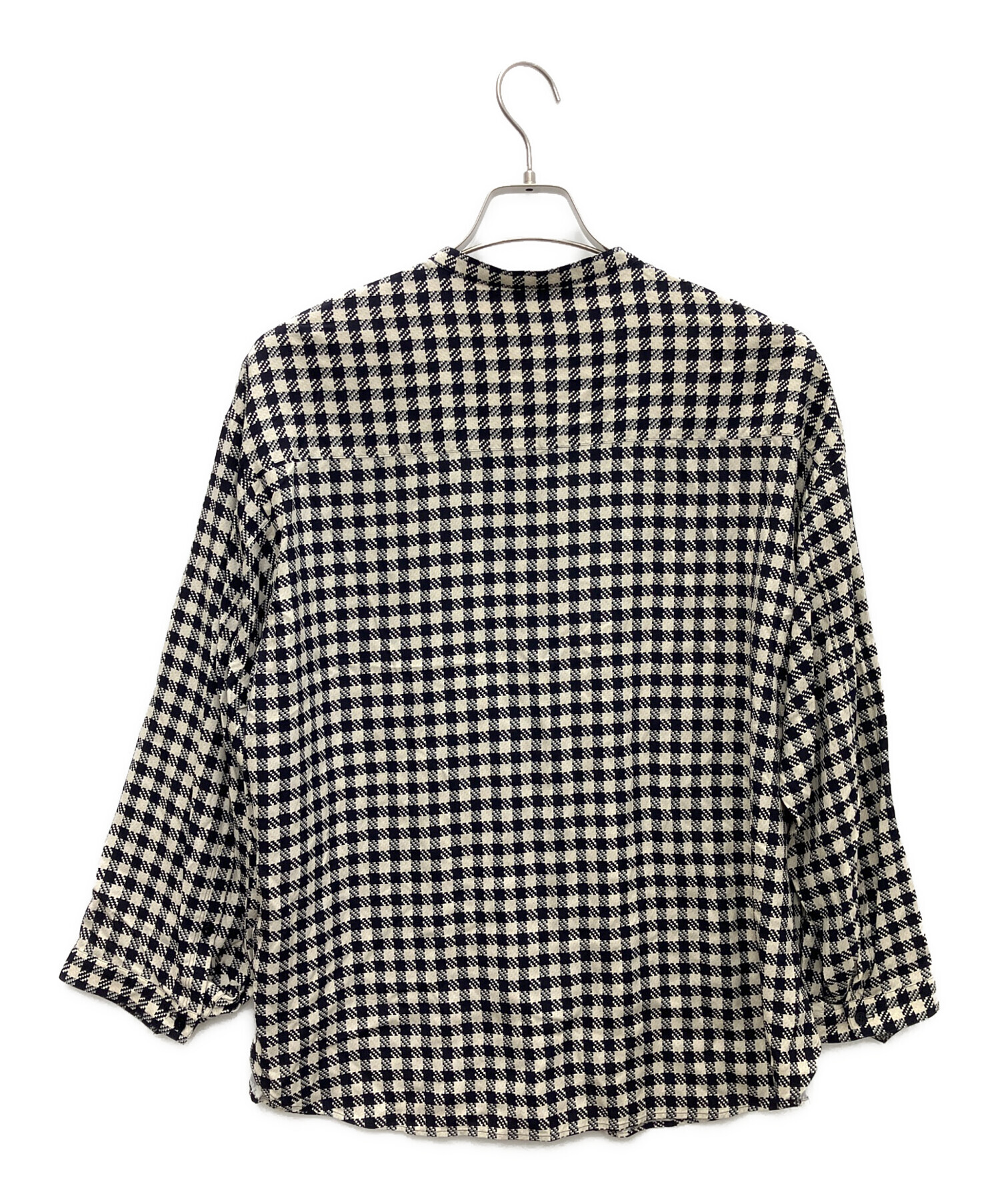 中古・古着通販】DES PRES (デ プレ) スパンシルクチェック クルー 