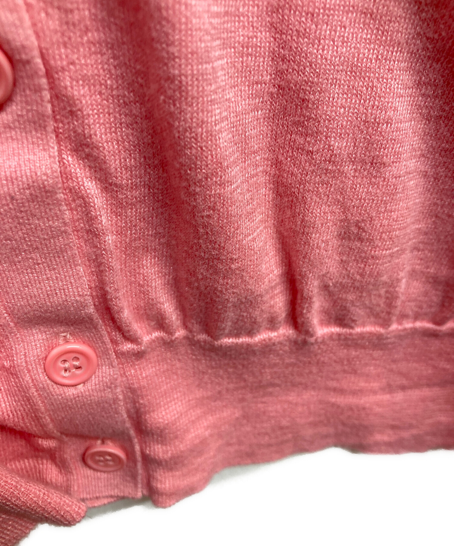 中古・古着通販】maison kitsune (メゾンキツネ) BOXY CARDIGAN ピンク