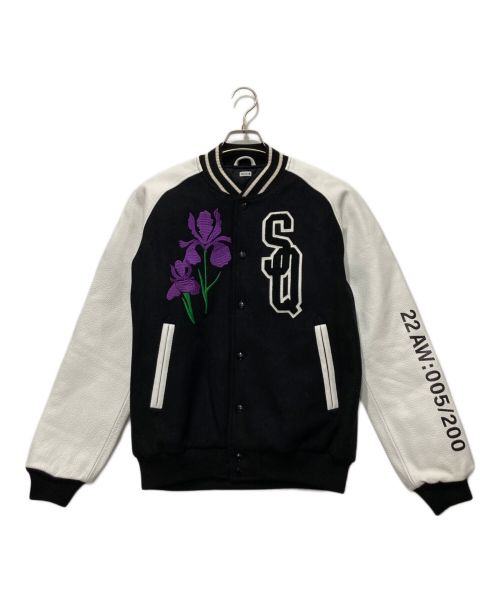 中古・古着通販】SEQUEL (シークエル) VARSITY JACKET ブラック サイズ