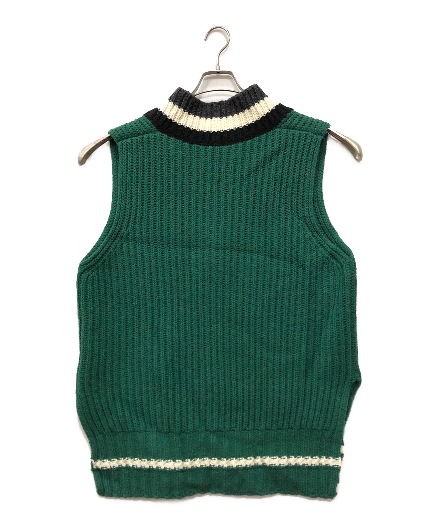 中古・古着通販】PLAN C (プランシー) ニットベスト グリーン サイズ