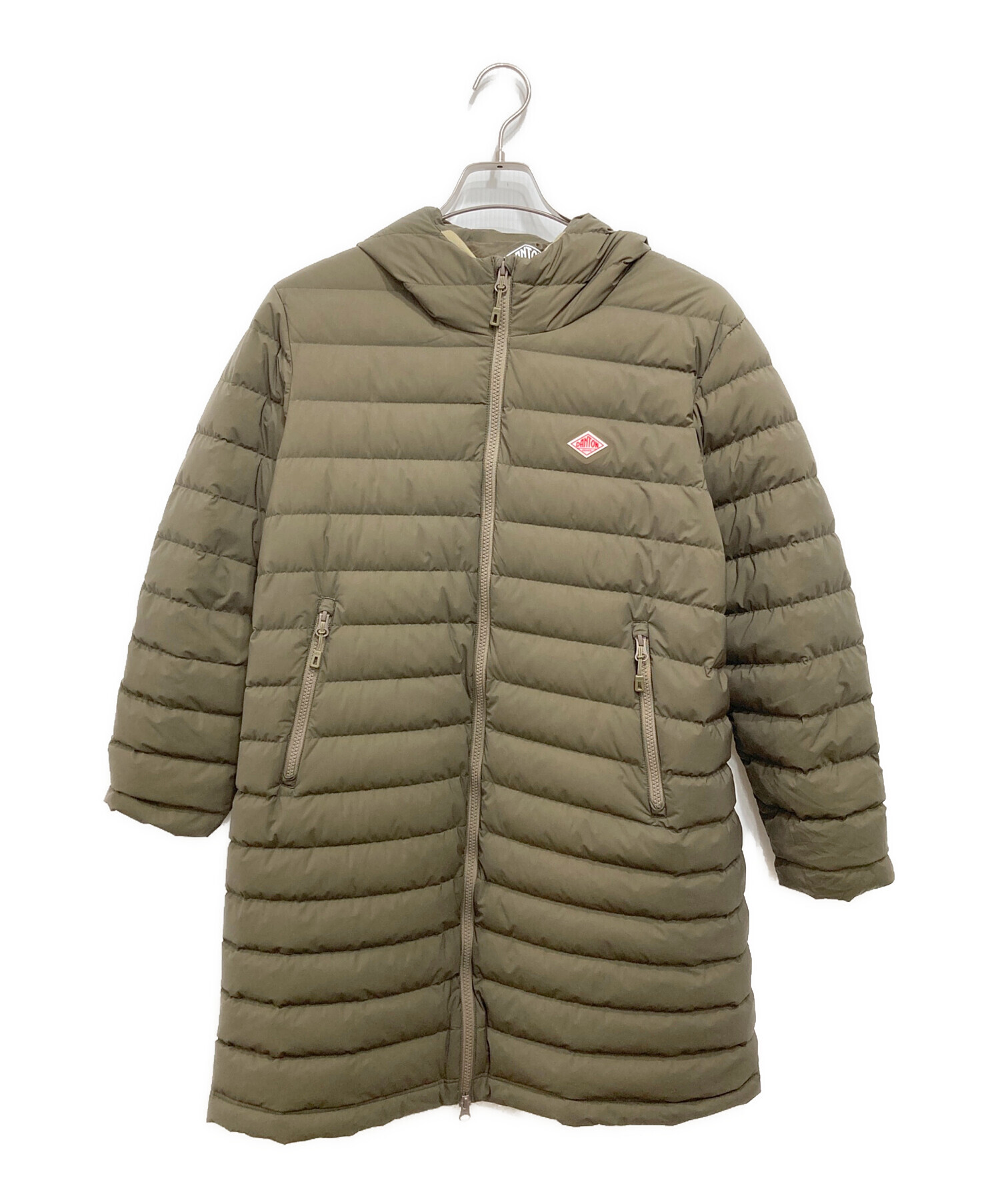 DANTON ロングコート(フード付き)カーキ　サイズ38 DANTON ロングコート(フード付き)カーキ サイズ38 楽天市場