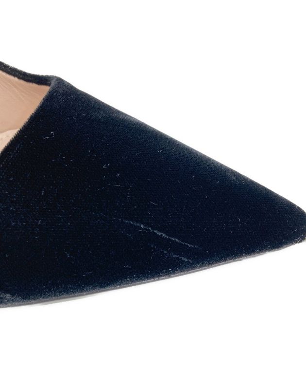 お値下げ！！PRADA ポインテッド　35.5 中古・古着通販】PRADA (プラダ) ベルベットポインテッドトゥパンプス