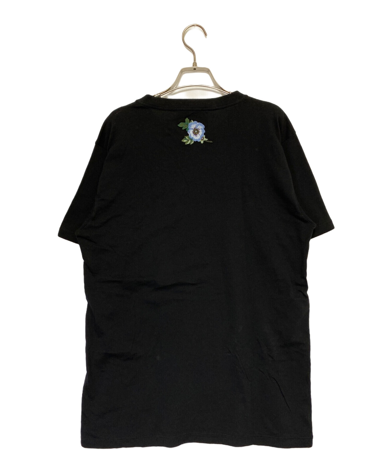 中古・古着通販】GUCCI (グッチ) ダメージ加工ロゴTシャツ ブラック