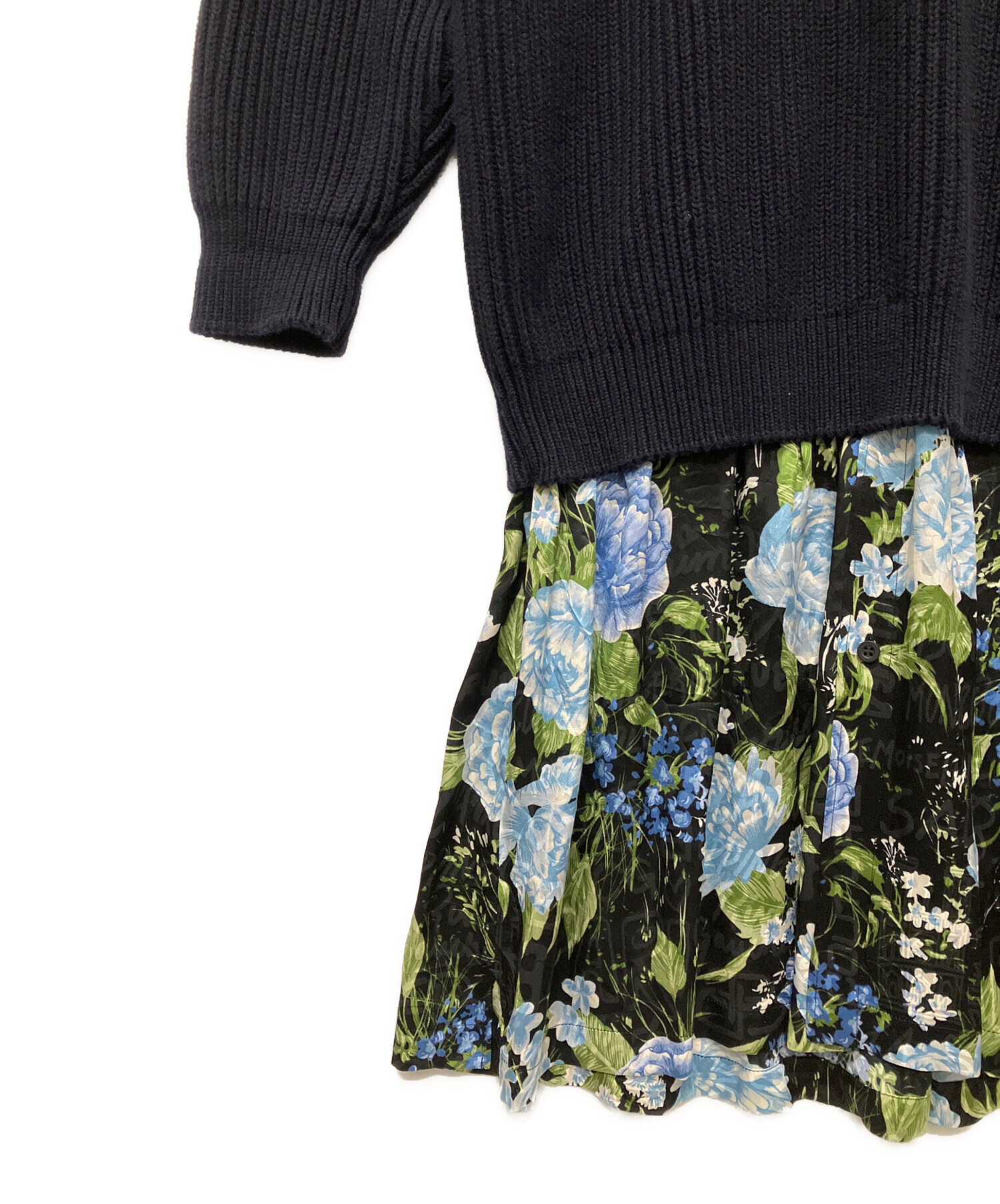 中古・古着通販】BALENCIAGA (バレンシアガ) ドッキングニット