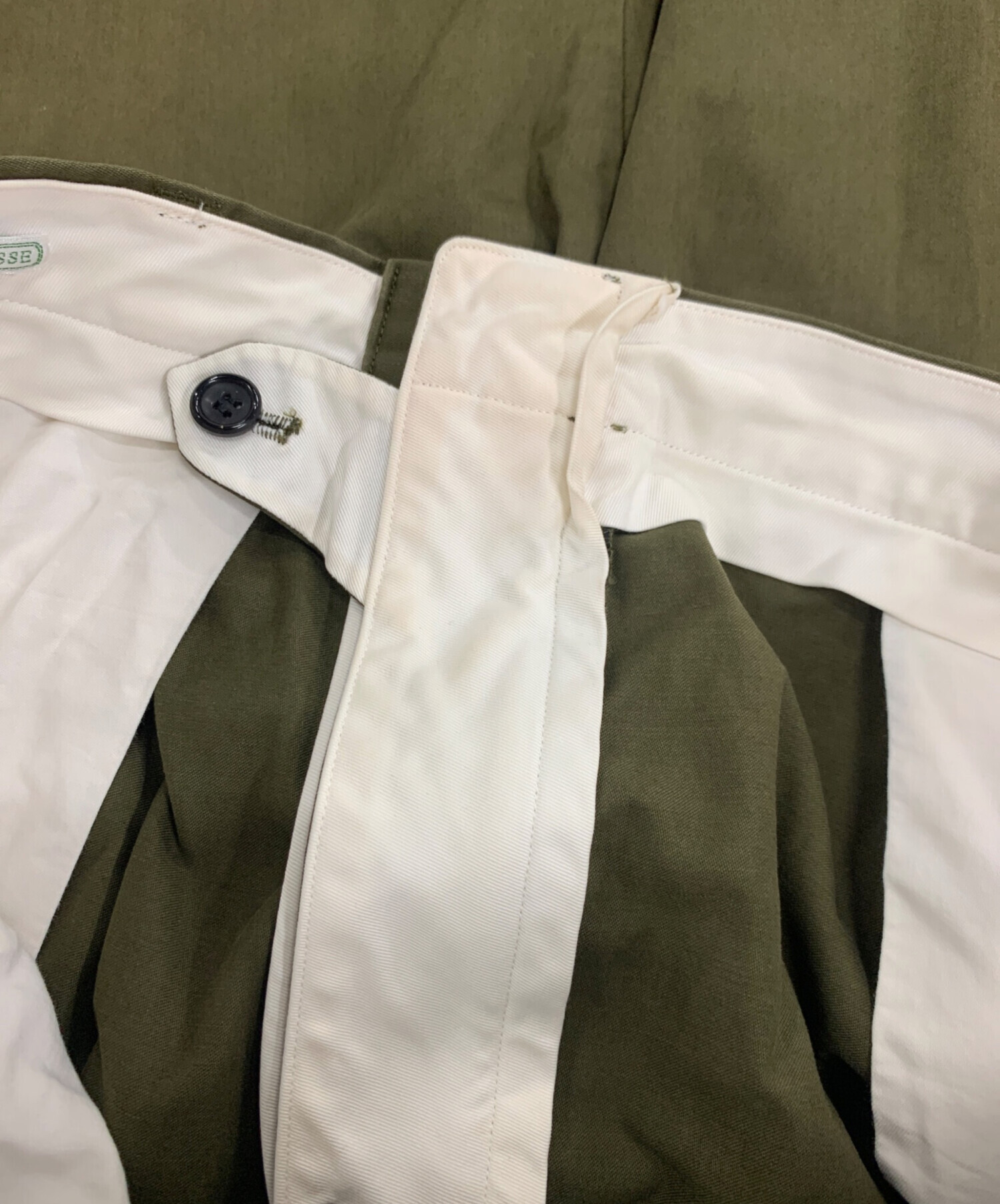 中古・古着通販】A.PRESSE (アプレッセ) Chino Trousers オリーブ  