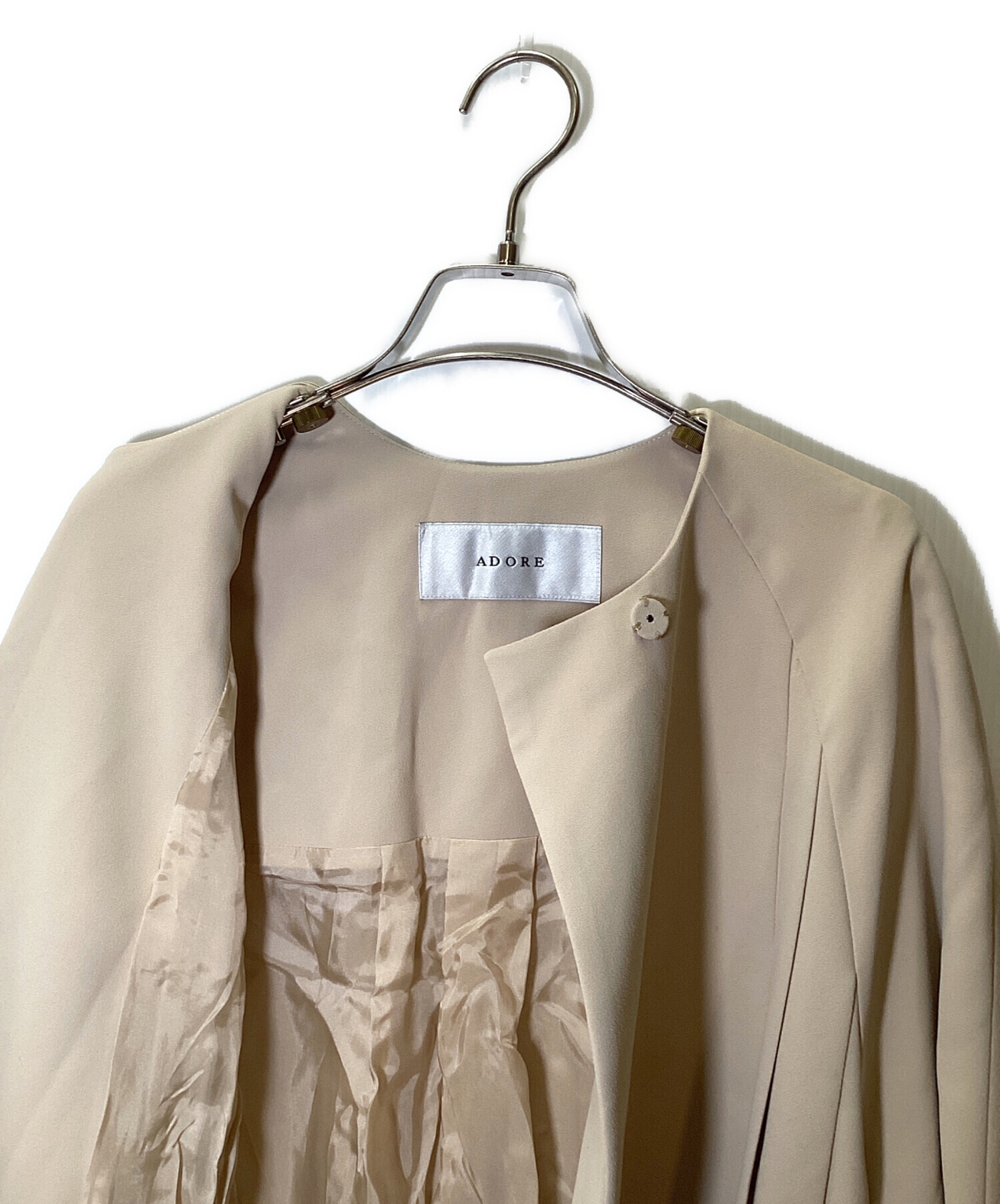 ADORE アドーア フラットジョーゼットブラウス ライトベージュ 近年