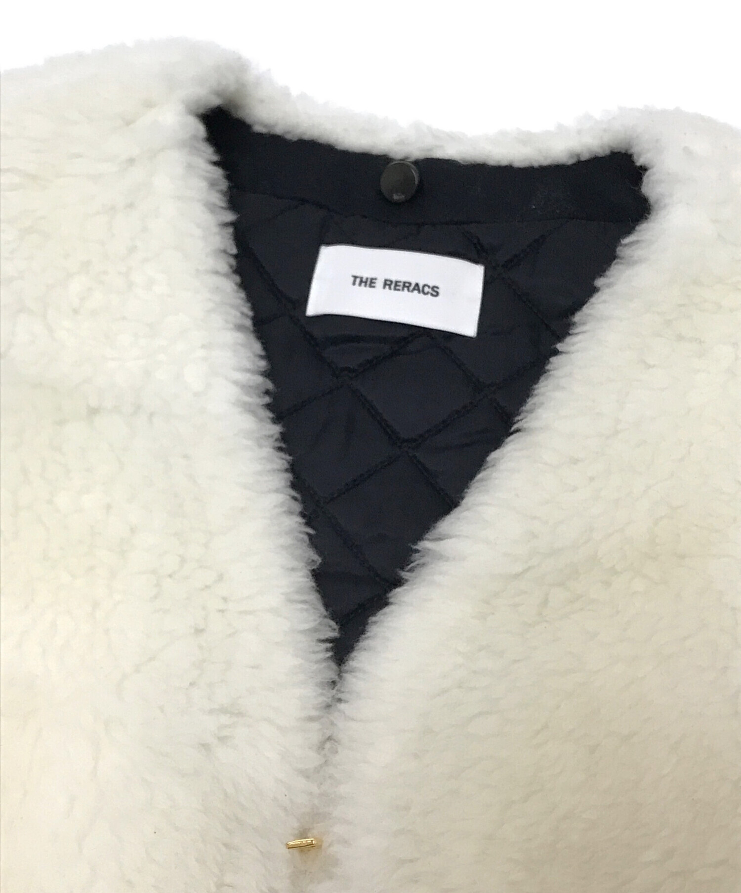 【美品】THE RERACS ホワイトファー　ボワ　ベスト　ライナー 中古・古着通販】THE RERACS (ザ リラクス) ボアライナーSP2 ホワイト