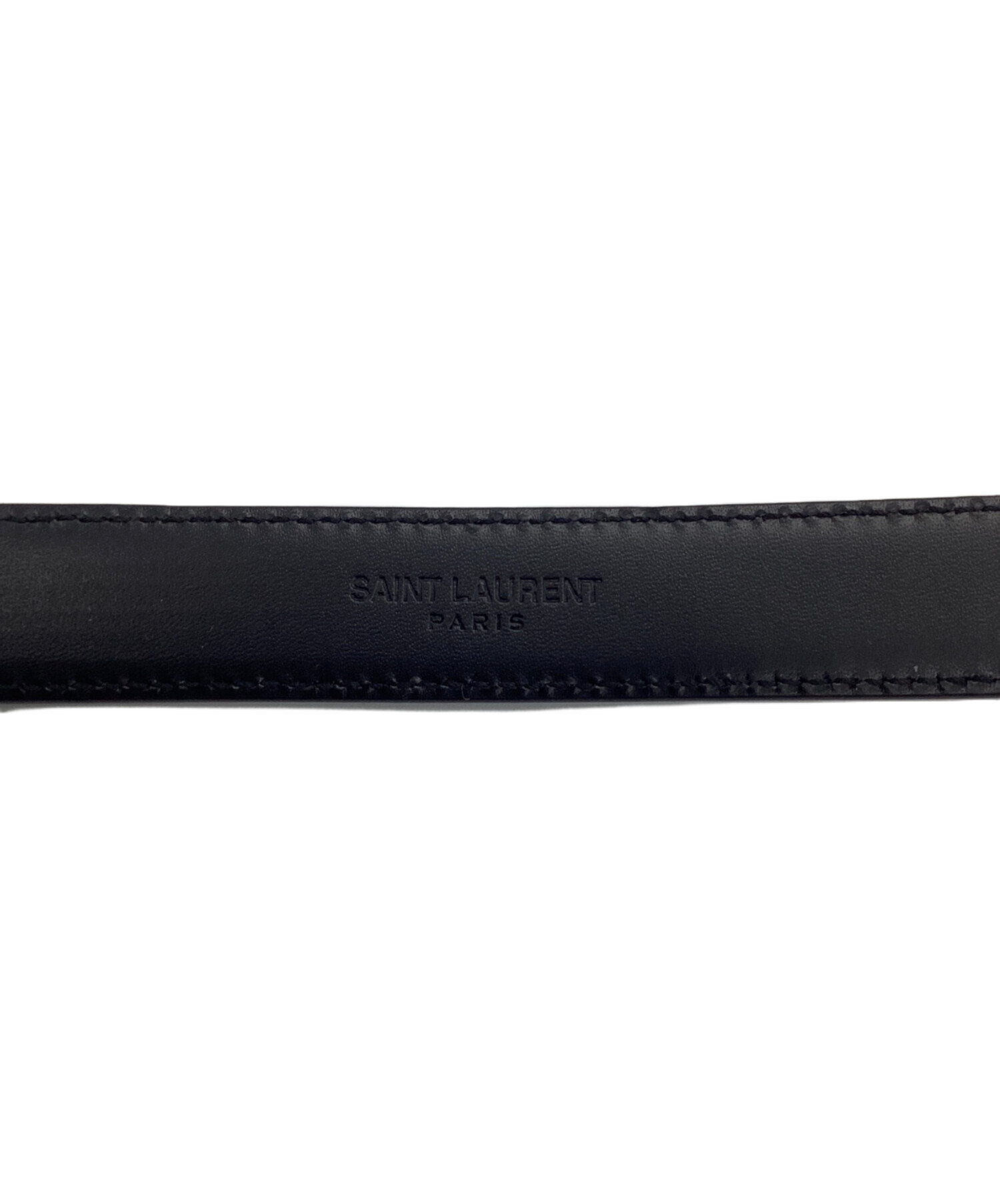 SAINT LAURENT PARIS サンローランパリ ベルト - 黒 【古着】【中古】 中古・古着通販】Saint Laurent Paris (サンローランパリ) レザー