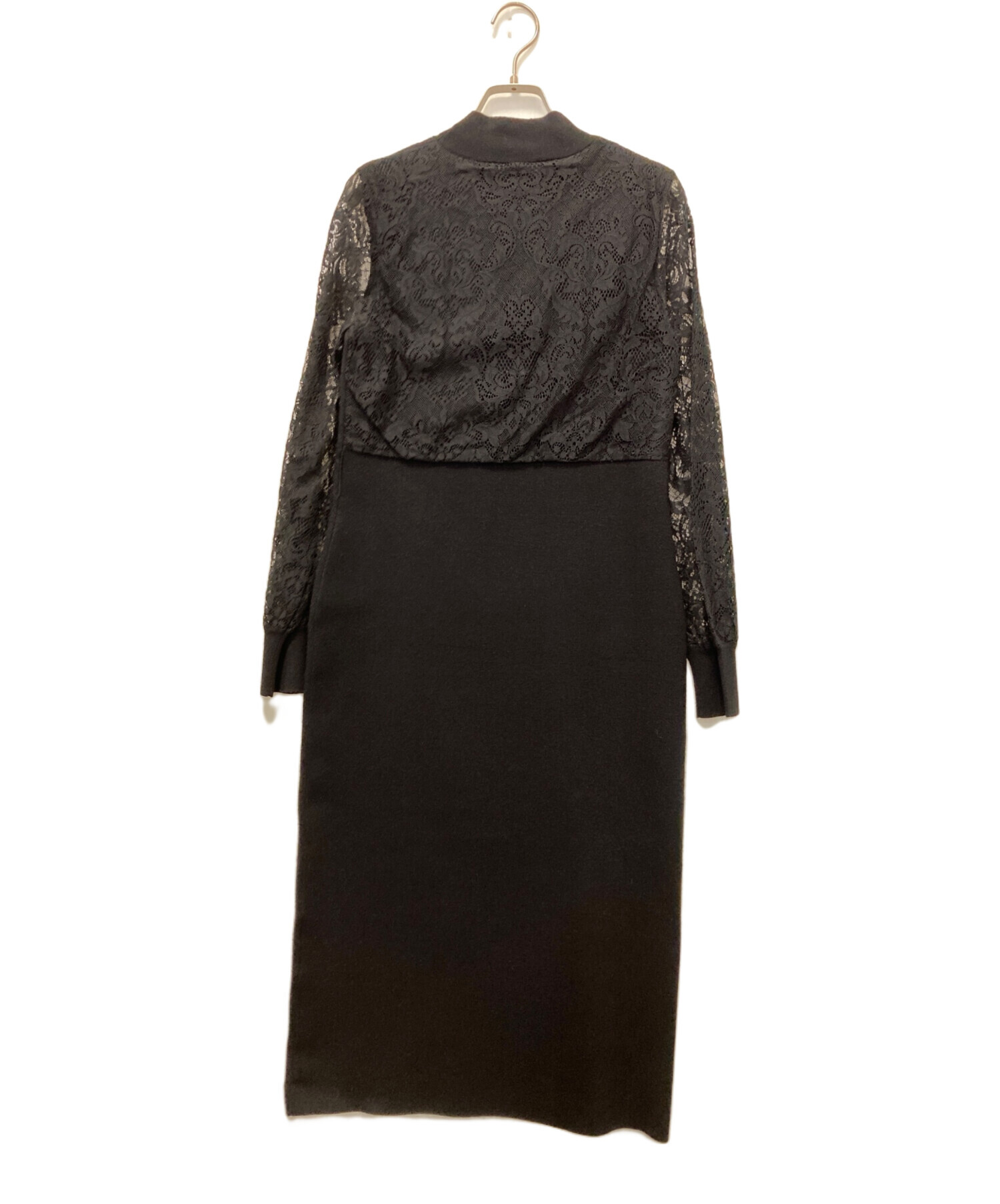 【未使用品】PINKY&DIANNE レースワンピース ドレスワンピース 38黒 Pinky&Dianne - 【未使用品】PINKY&DIANNE レースワンピース ドレス