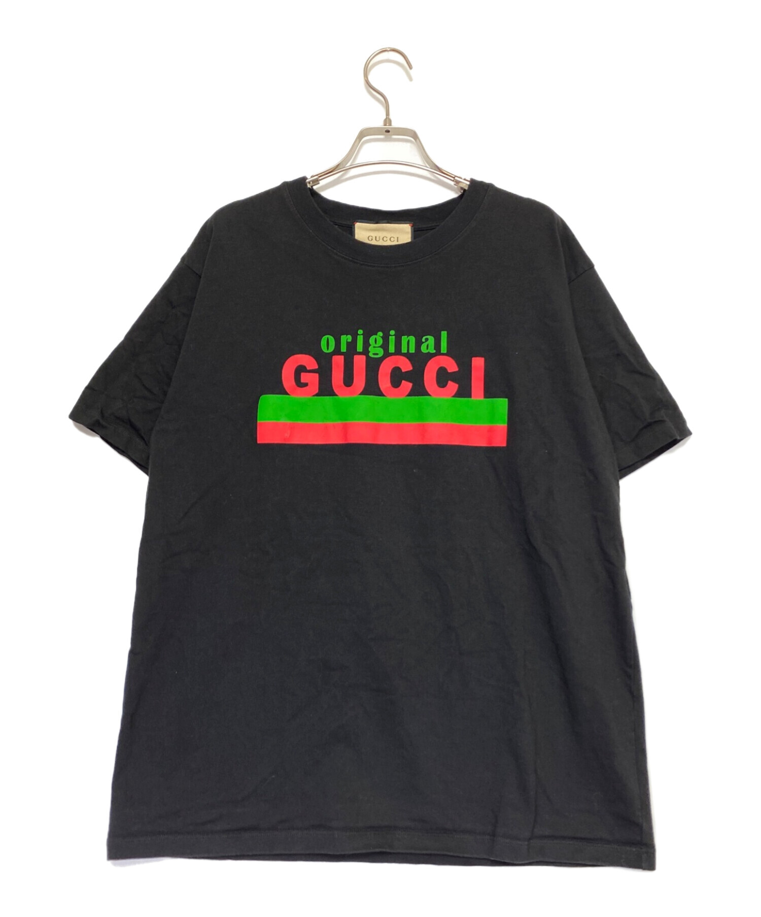 中古・古着通販】GUCCI (グッチ) オーバーサイズTシャツ ブラック 