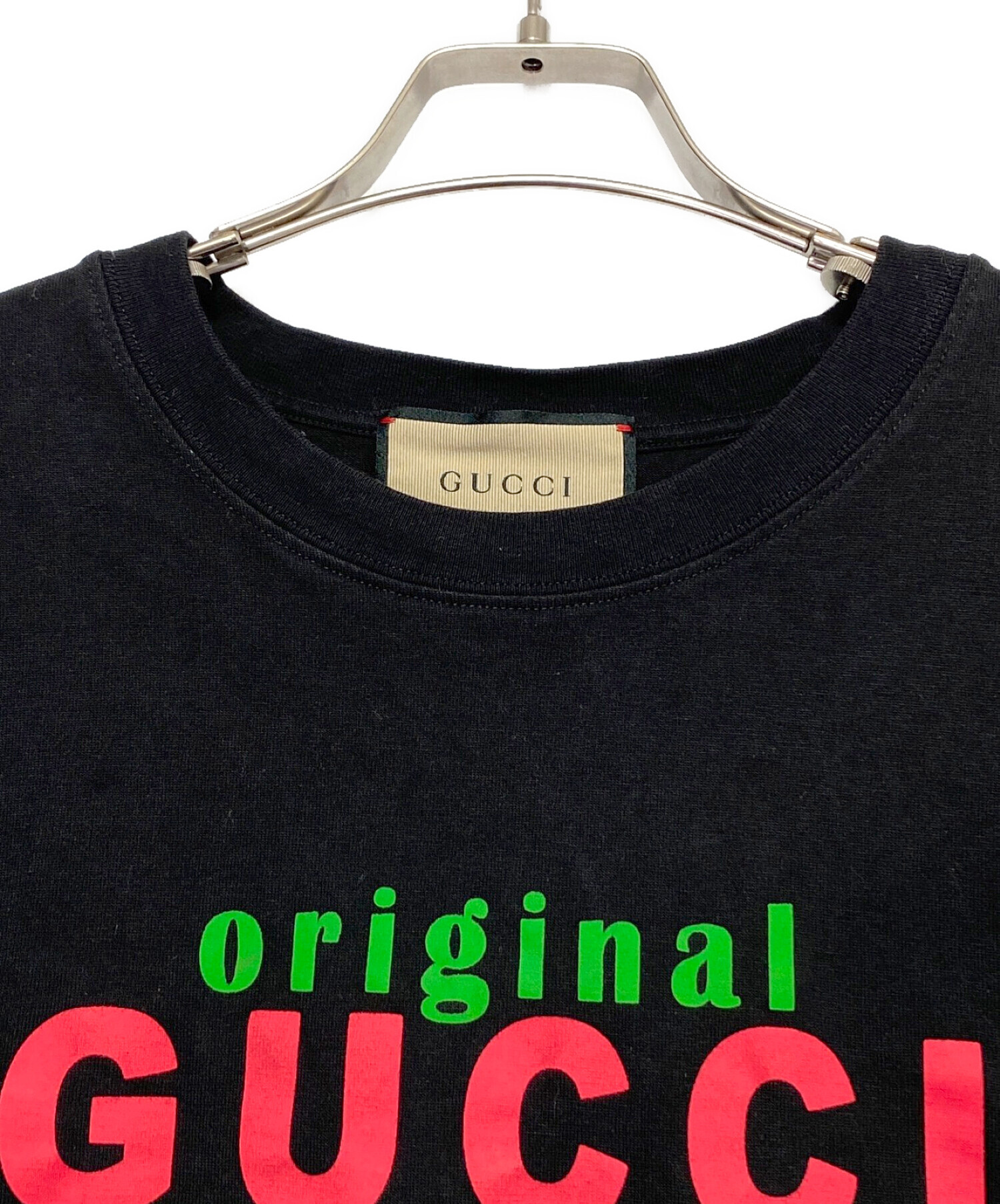 中古・古着通販】GUCCI (グッチ) オーバーサイズTシャツ ブラック 