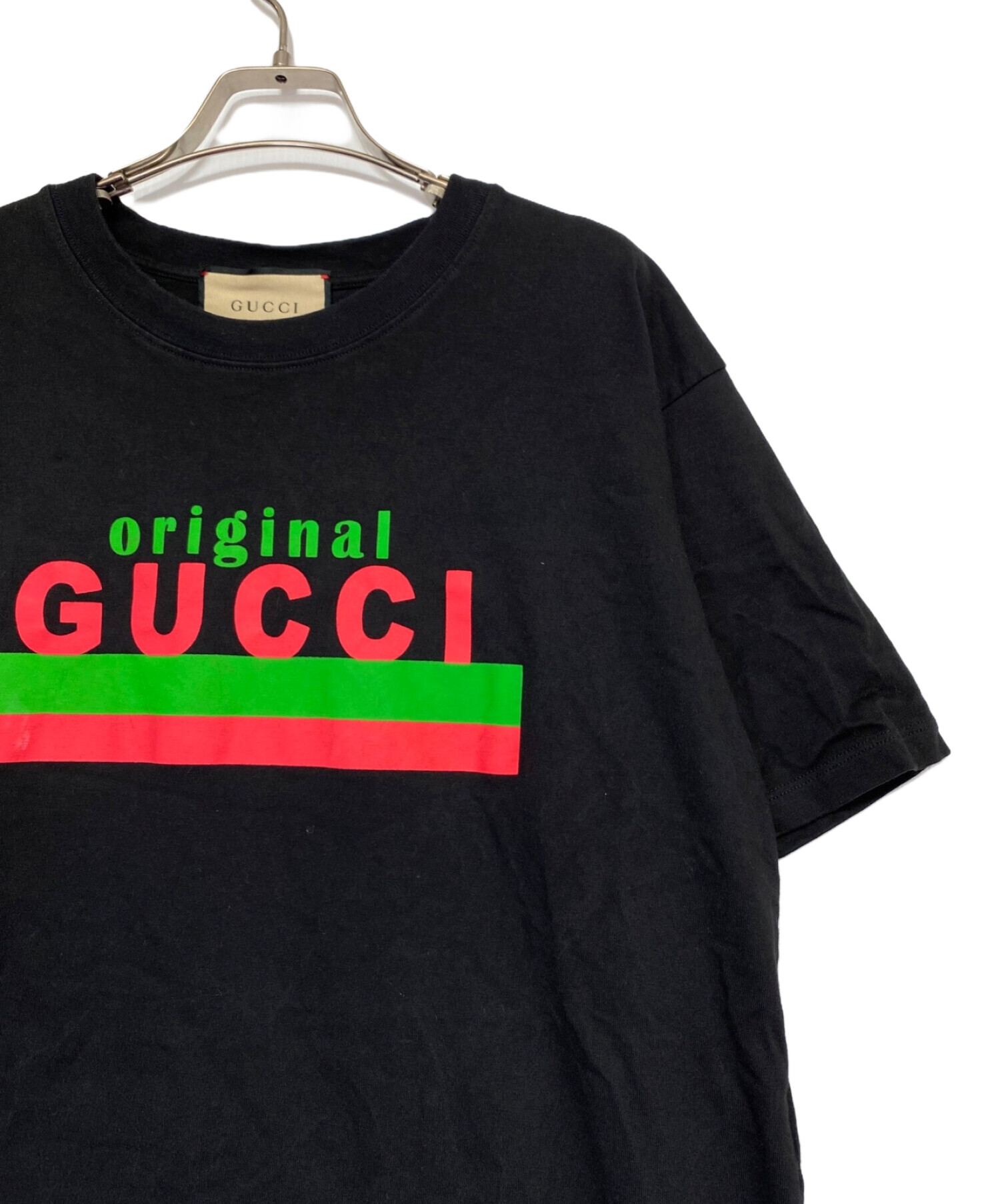 中古・古着通販】GUCCI (グッチ) オーバーサイズTシャツ ブラック 
