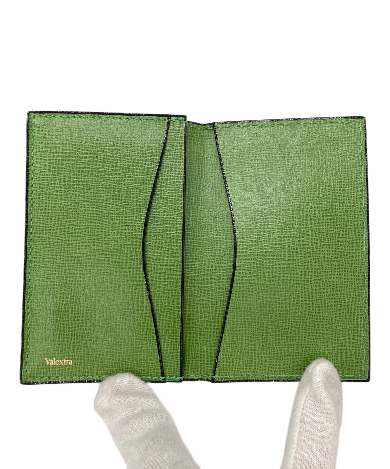 中古・古着通販】Valextra (ヴァレクストラ) 名刺入れ グリーン