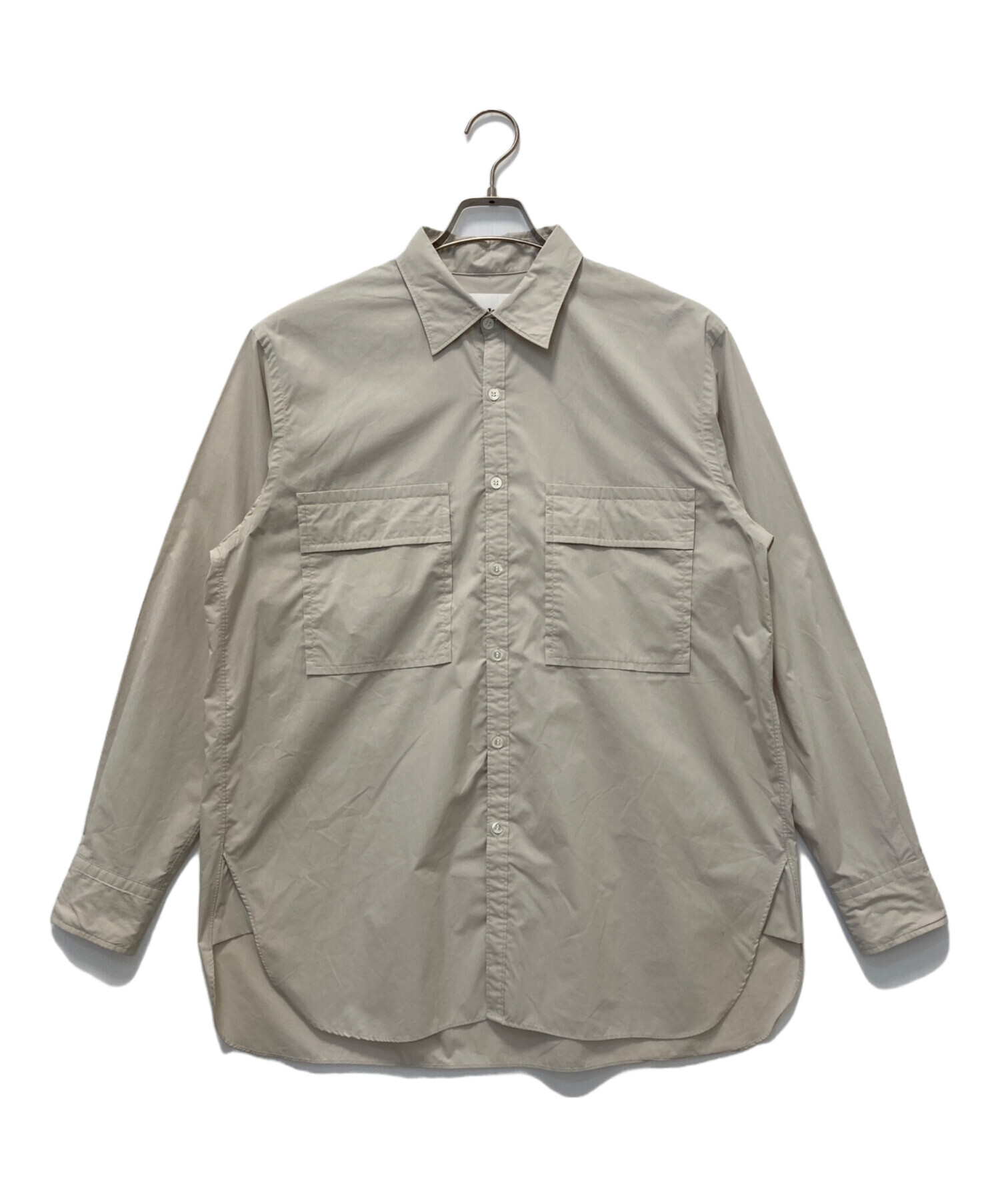 中古・古着通販】:colon (コロン) ダブルポケットシャツ ベージュ 
