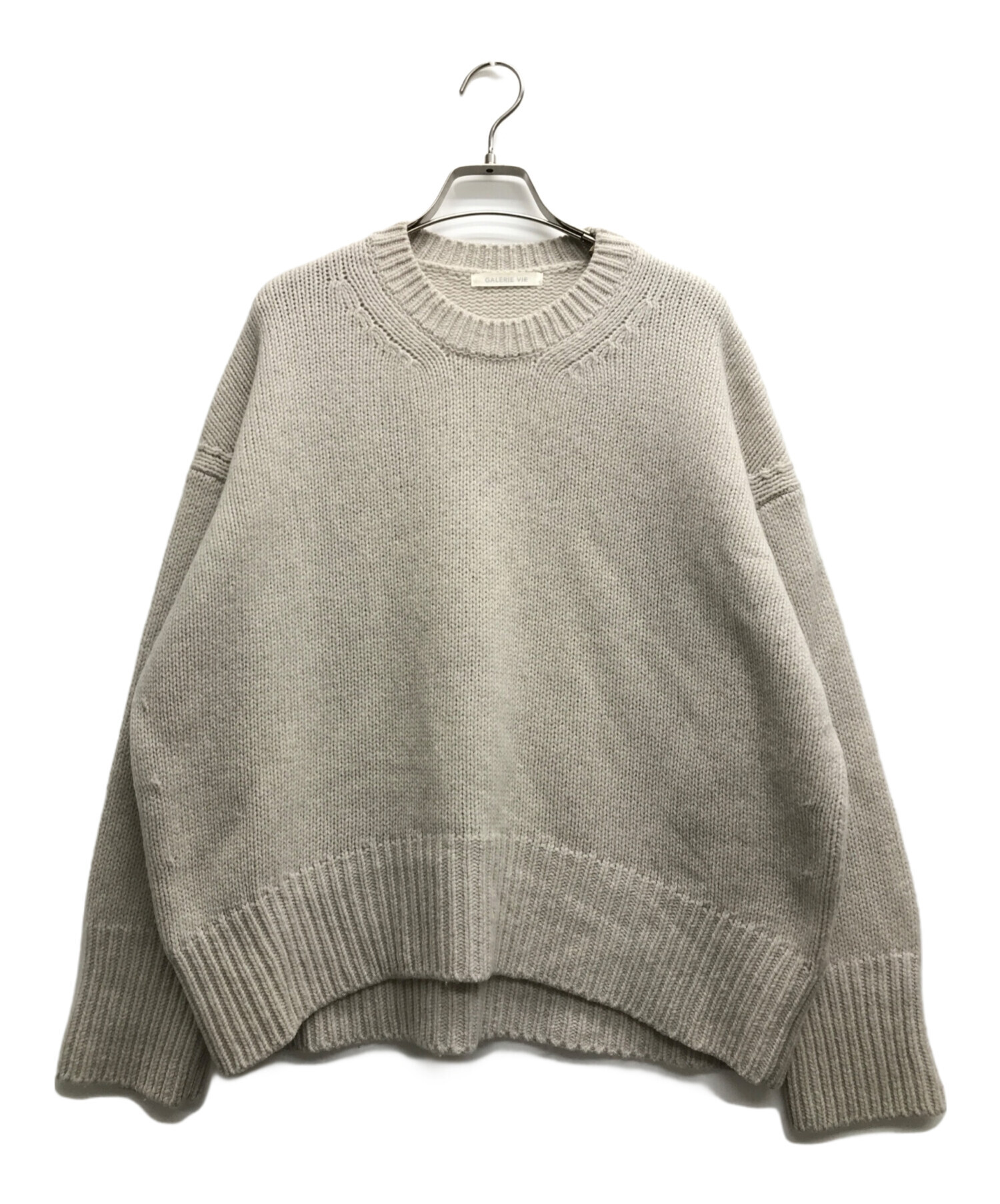 GALERIE VIE ファインウール クルーネックプルオーバー 【公式通販】