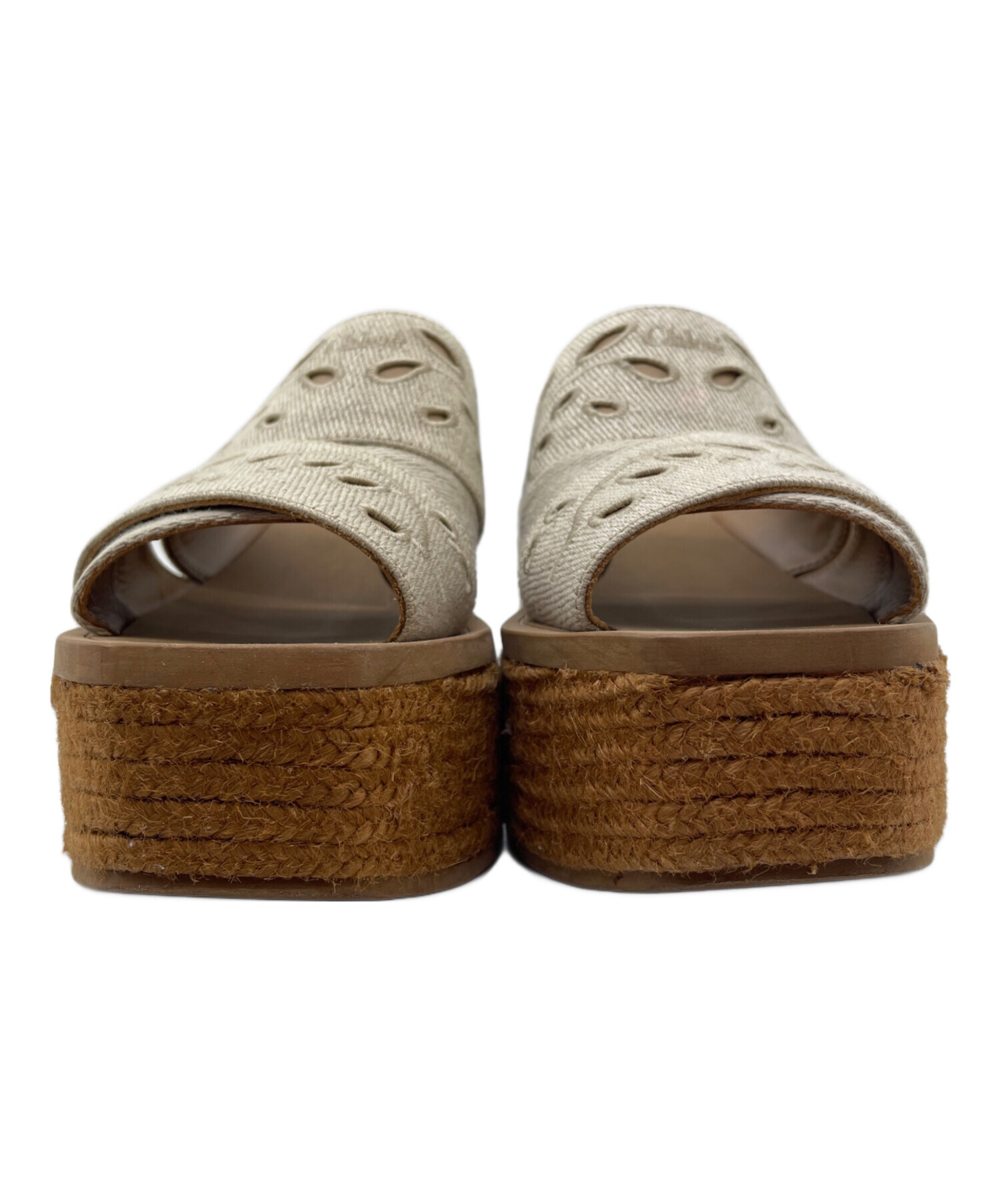 中古・古着通販】Chloe (クロエ) WOODY ウエッジエスパドリーユ 中古・古着通販】Chloe (クロエ) WOODY ウエッジエスパドリーユ