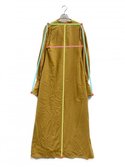 中古・古着通販】ELIN (エリン) ELIN 長袖ロングワンピース イエロー