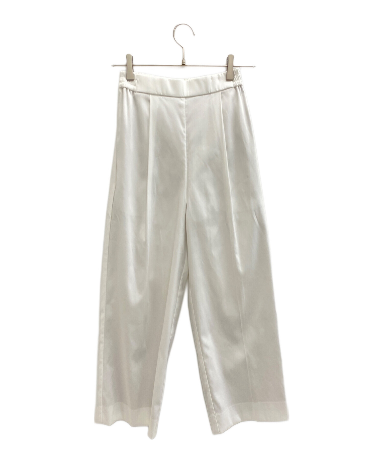 yori 新品未使用　パンツ　36 yori サテンワイドパンツ 36 ②本セット 新作 未使用 yori ヨリ サテン