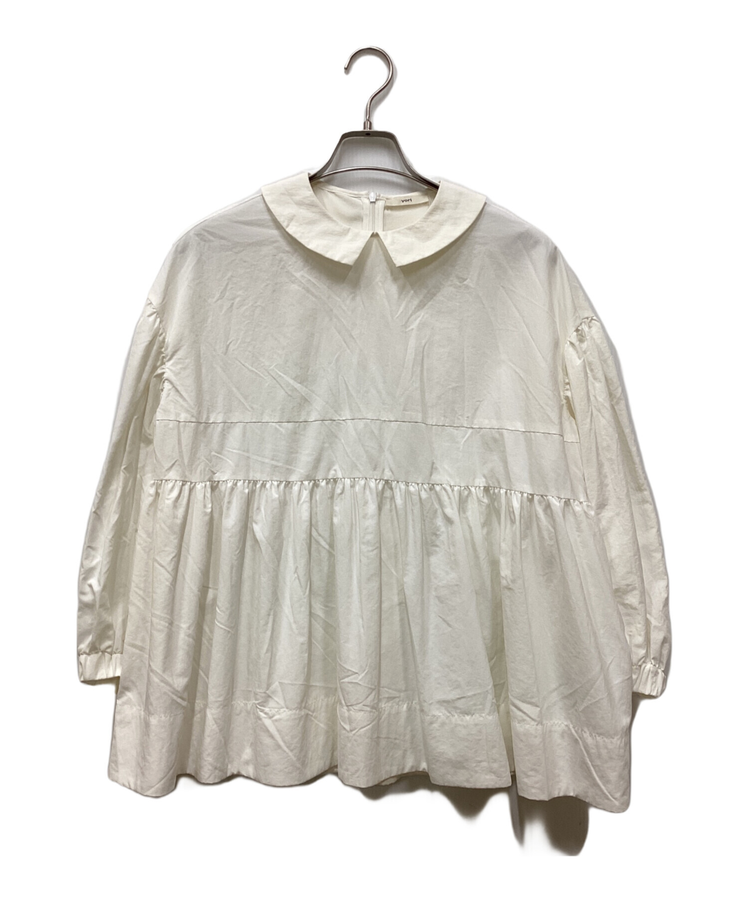 ヨリ フラットカラーティアードブラウス yori ヨリ フラットカラー