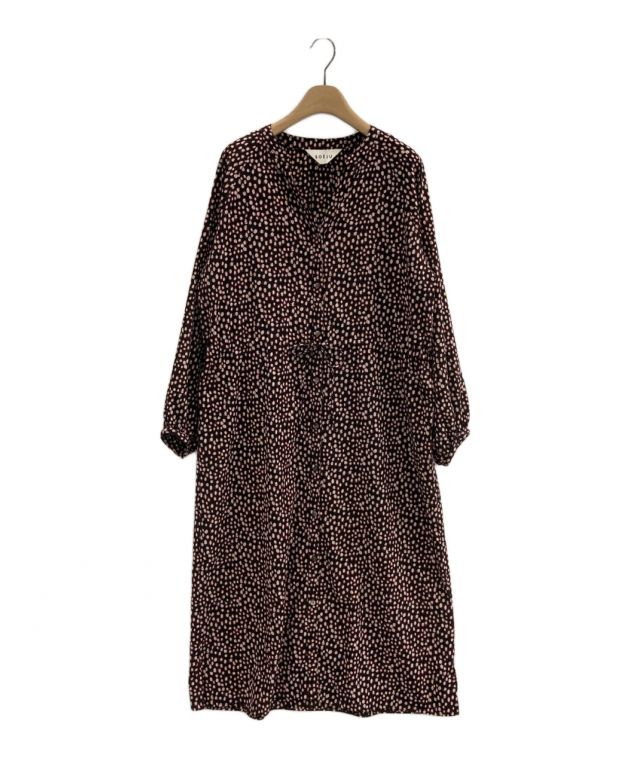 ソージュ soeju レオパード柄ワンピース 中古・古着通販】SOEJU (ソージュ) レオパード柄ワンピース ブラック