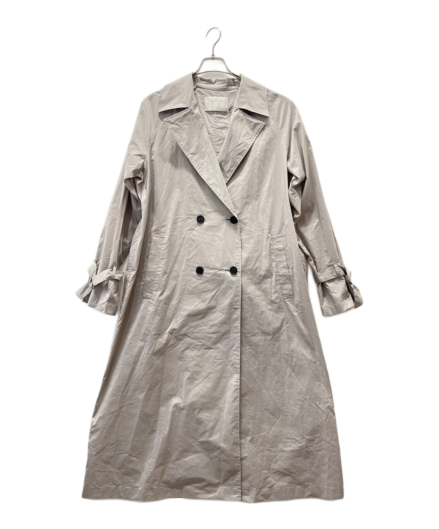 最終値下げ【美品】icb メモリーストレッチタフタトレンチコート/アイシービー ICB（アイシービー） トレンチコート コート 「撥水加工」 メモリー