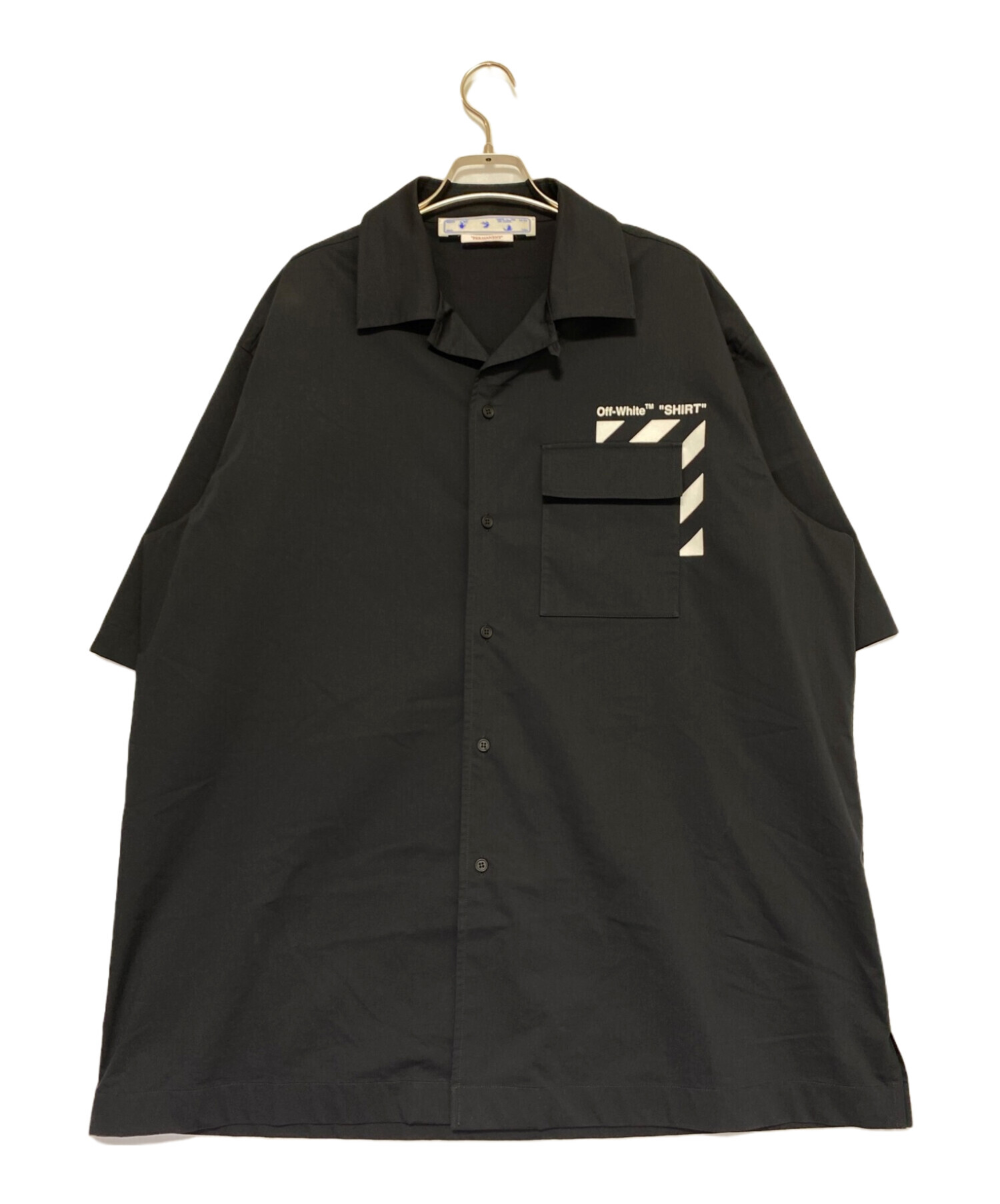 中古・古着通販】OFFWHITE (オフホワイト) オープンカラーシャツ