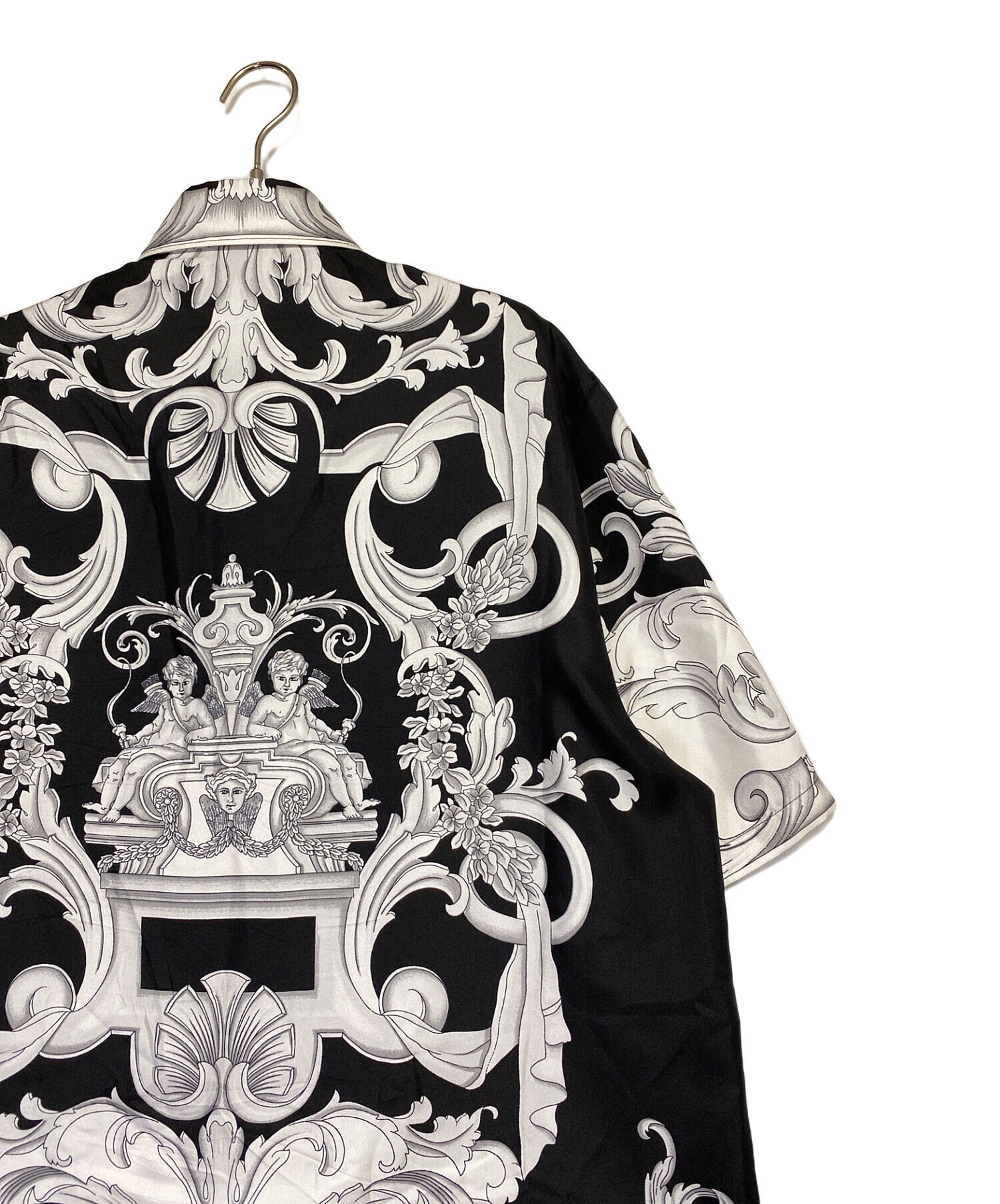 中古・古着通販】VERSACE (ヴェルサーチ) シャツ ホワイト×ブラック