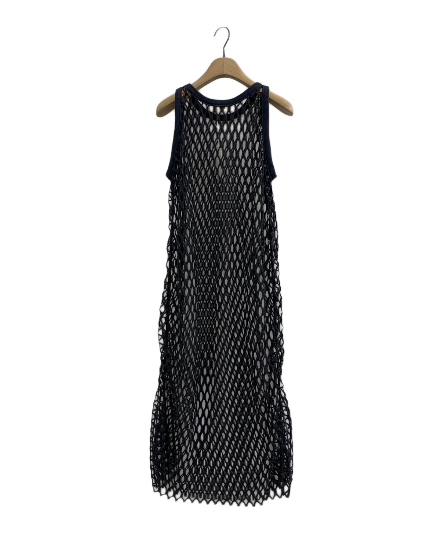 中古・古着通販】Uhr (ウーア) fishnet dress グレー サイズ:Free
