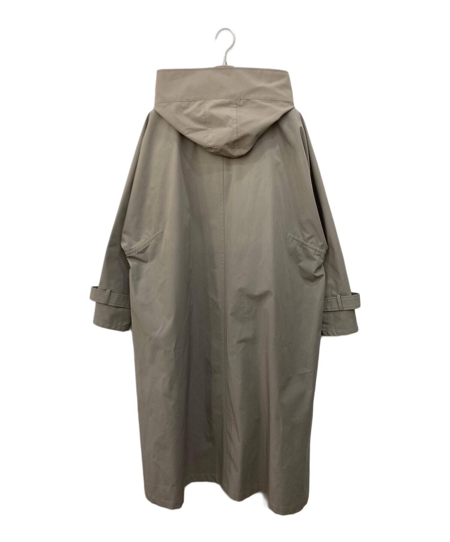 【極美品】VACHEMENT★シェルタフタトレンチコート　カーキ　定番　フリー 極美品】VACHEMENT☆シェルタフタトレンチコート カーキ 定番 フリー