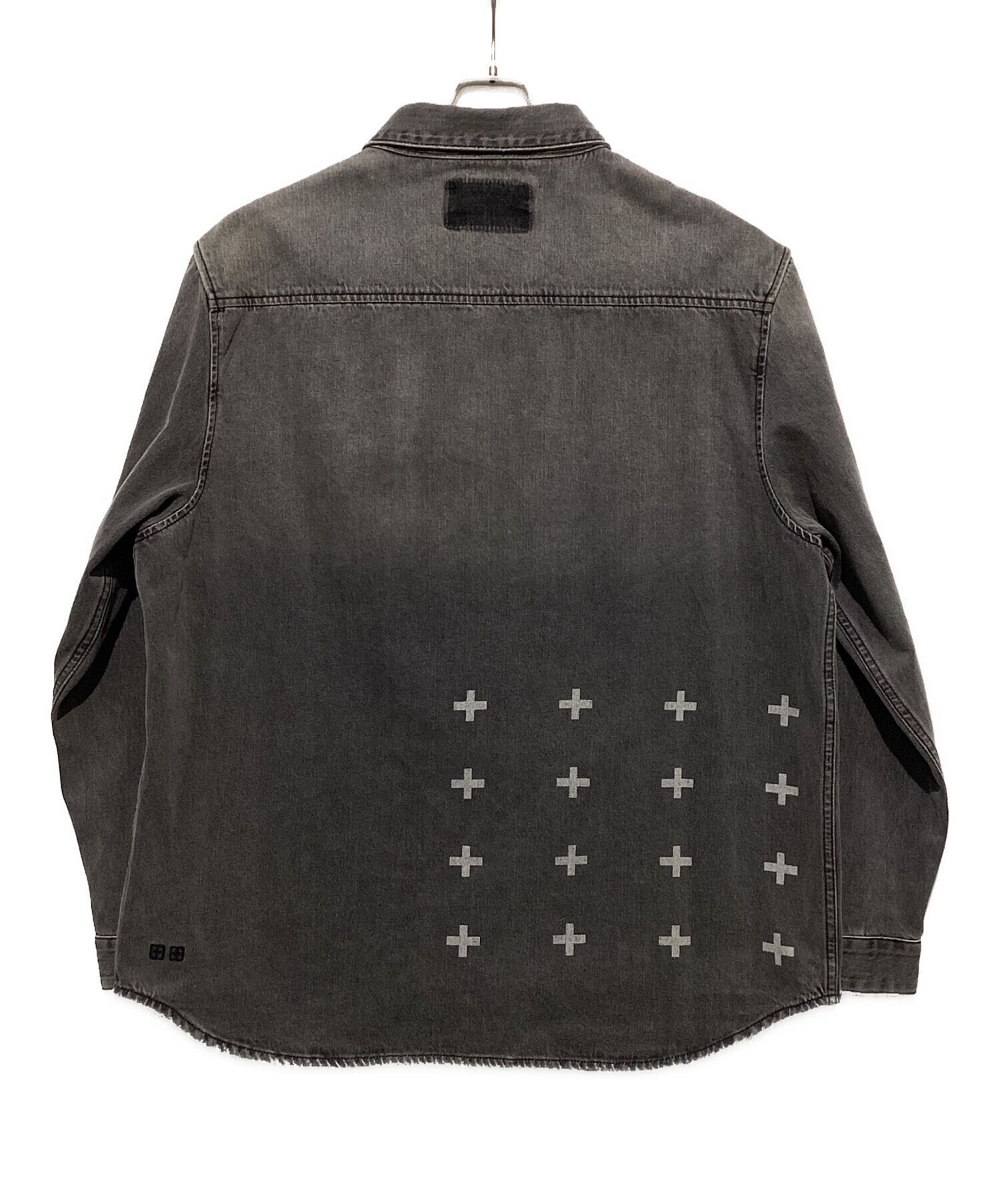 中古・古着通販】Ksubi (スビ) デニムオーバーサイズシャツ ブラック