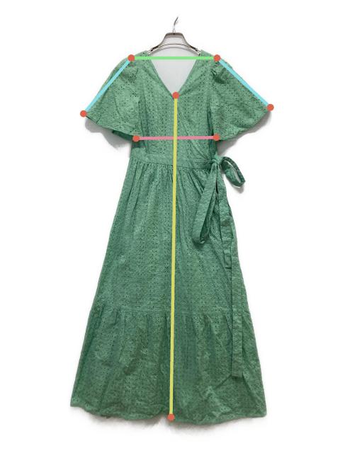 中古・古着通販】OBLI (オブリ) コットンレースワンピース グリーン