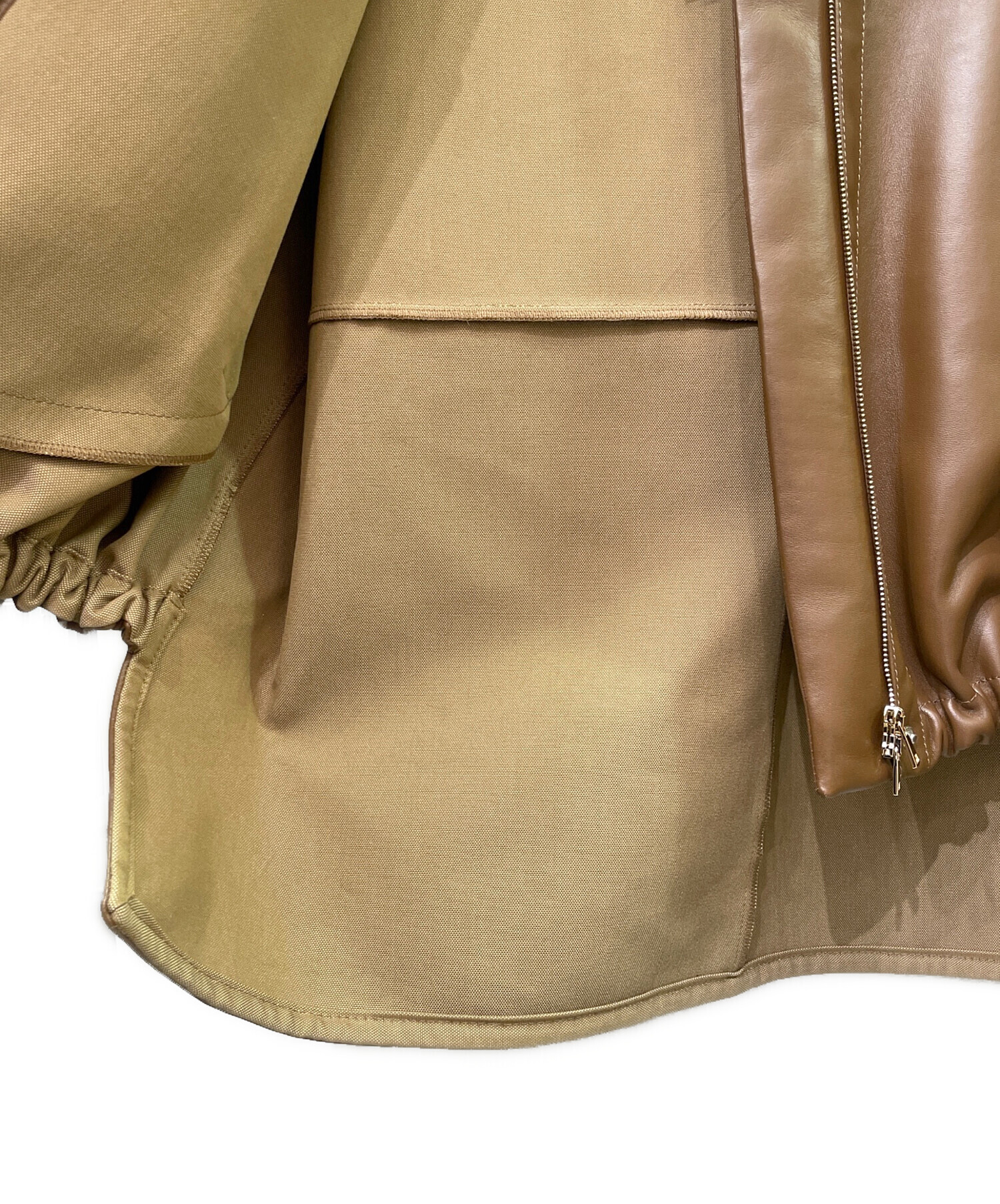 中古・古着通販】MaxMara (マックスマーラ) ジップアップ ナッパレザー