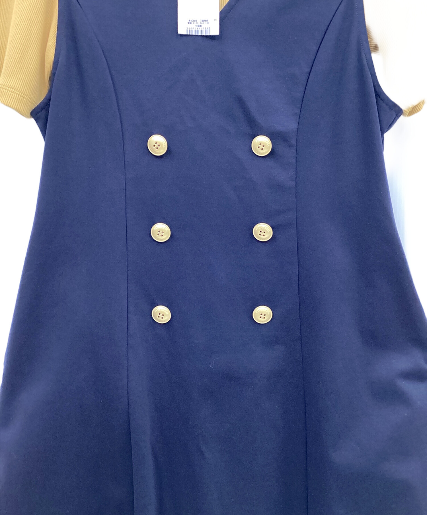 【BLUE LABEL CRESTBRIDGE】ウールビエラジャンパースカート 中古・古着通販】BLUE LABEL CRESTBRIDGE (ブルーレーベルクレスト