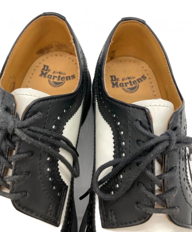 【最終お値下】Dr. Martens 黒白ウィングチップシューズ 中古・古着通販】Dr.Martens (ドクターマーチン) ウィングチップ