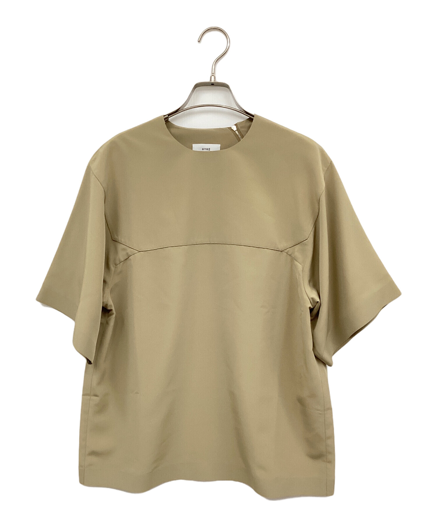 中古・古着通販】HYKE (ハイク) ラウンドネックカットソー ベージュ