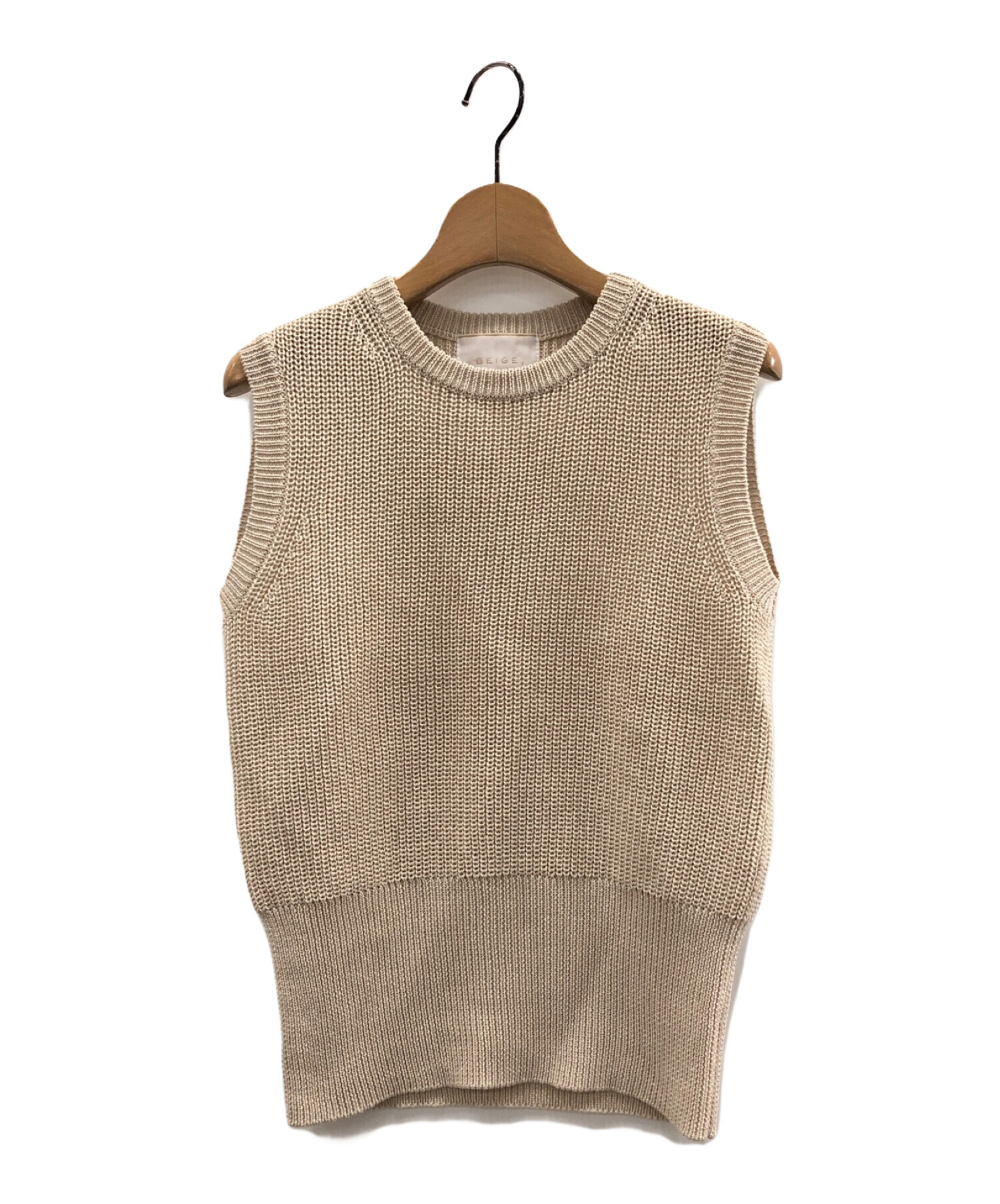 中古・古着通販】BEIGE (ベイジ) サマーニットベスト ベージュ サイズ