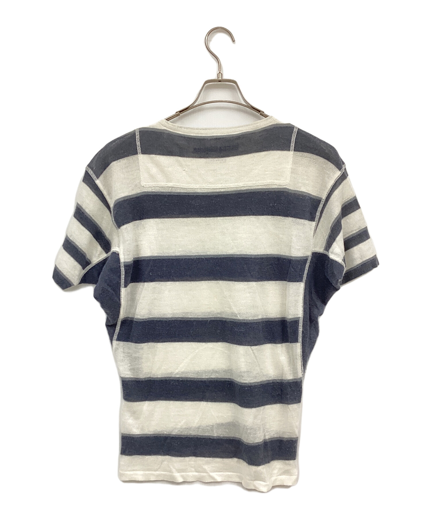 イッセイミヤケボーダー イッセイミヤケPLEATS PLEASE◇ボーダー前開