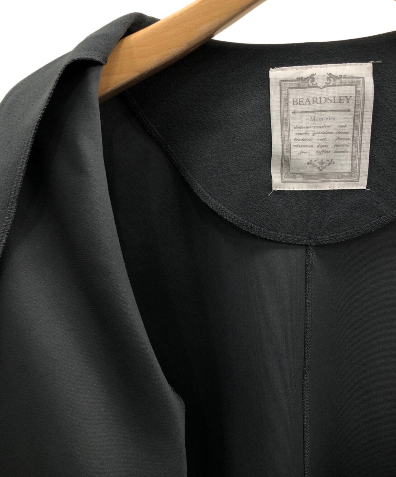 中古・古着通販】BEARDSLEY (ビアズリー) ノーカラージャケット グレー