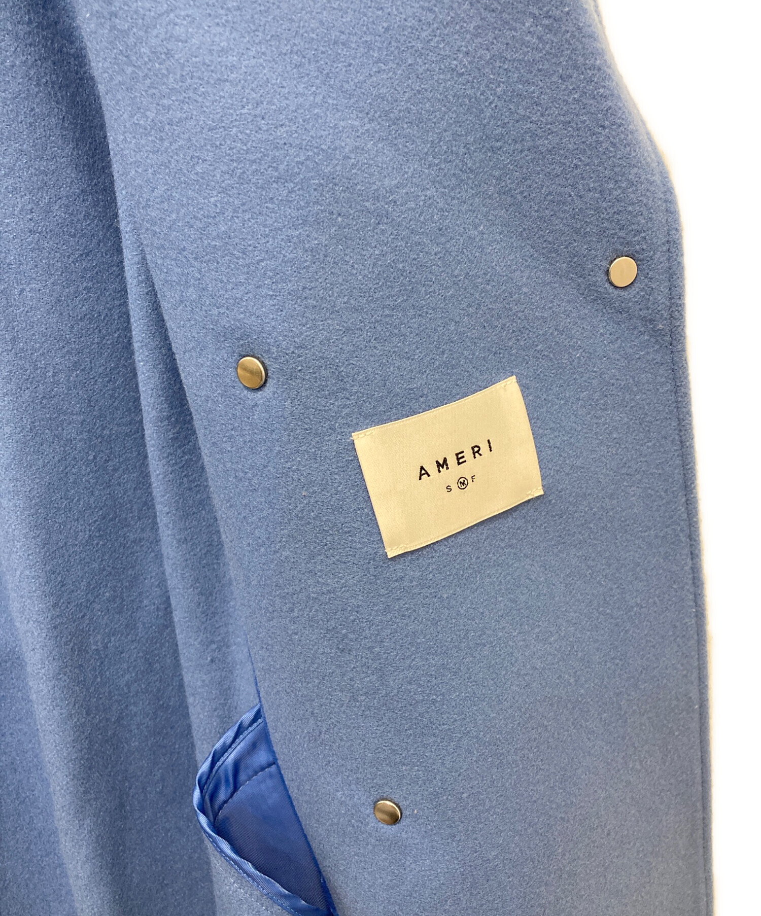 美品✨Ameri UNDRESSED BACK FLARE COAT　ブルー アメリヴィンテージ undressed back flare coat M