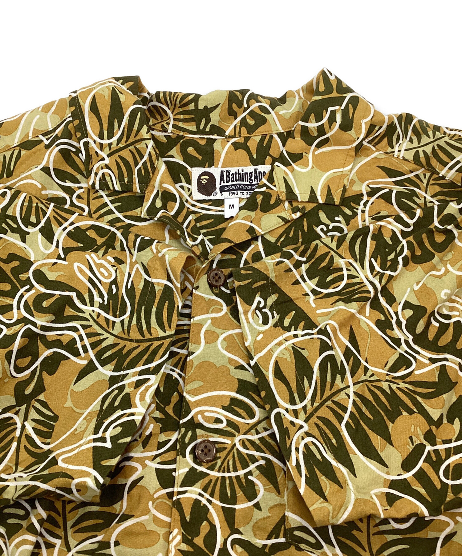 希少】00s A BATHING APE アロハシャツ 半袖 総柄 花柄 【公式通販】