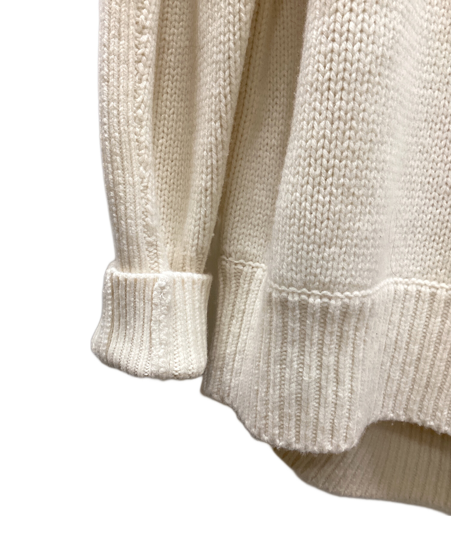 中古・古着通販】HYKE (ハイク) タートルネックニット ベージュ サイズ