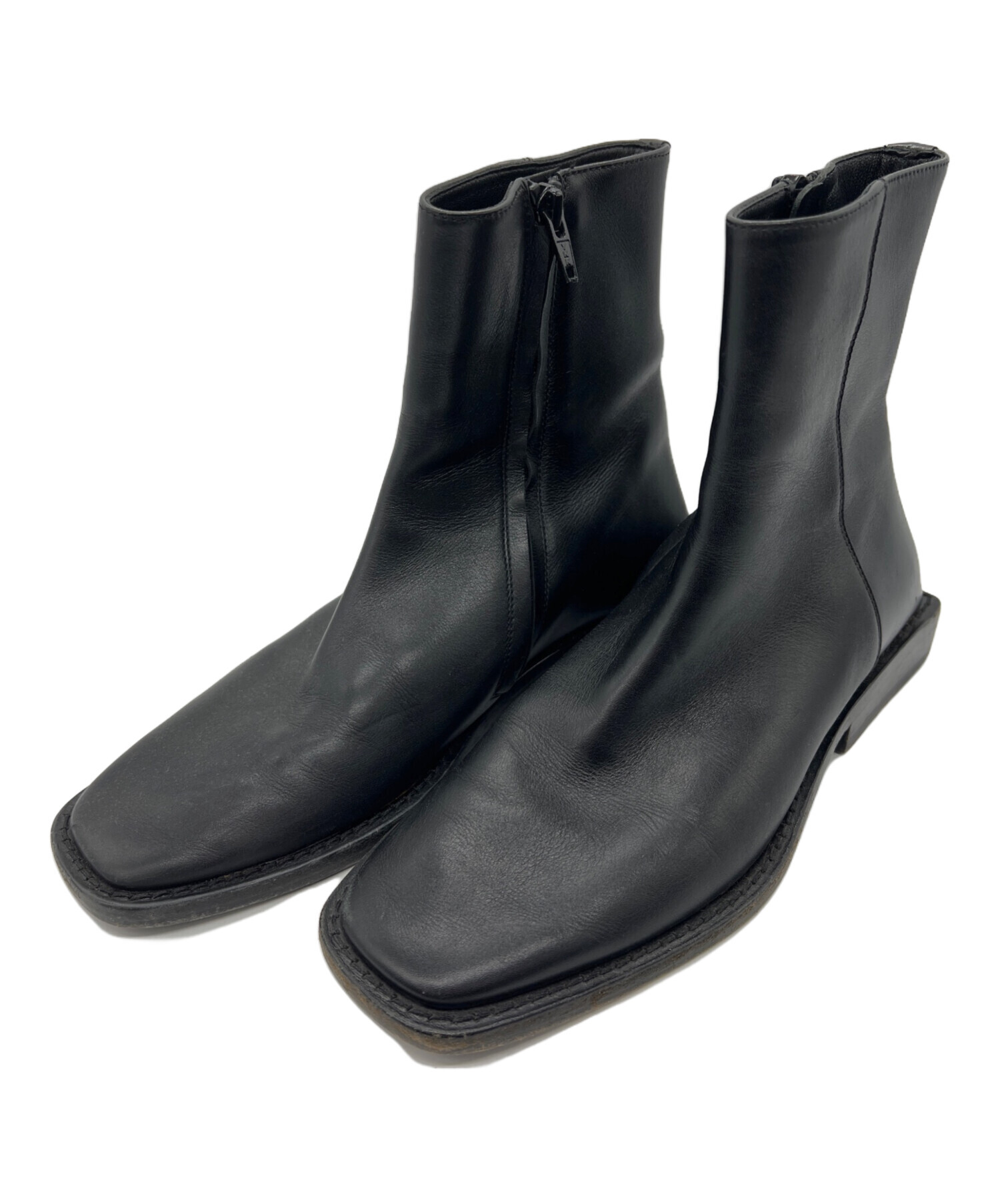 中古・古着通販】BALENCIAGA (バレンシアガ) BB LOGO SIDEZIP BOOTS