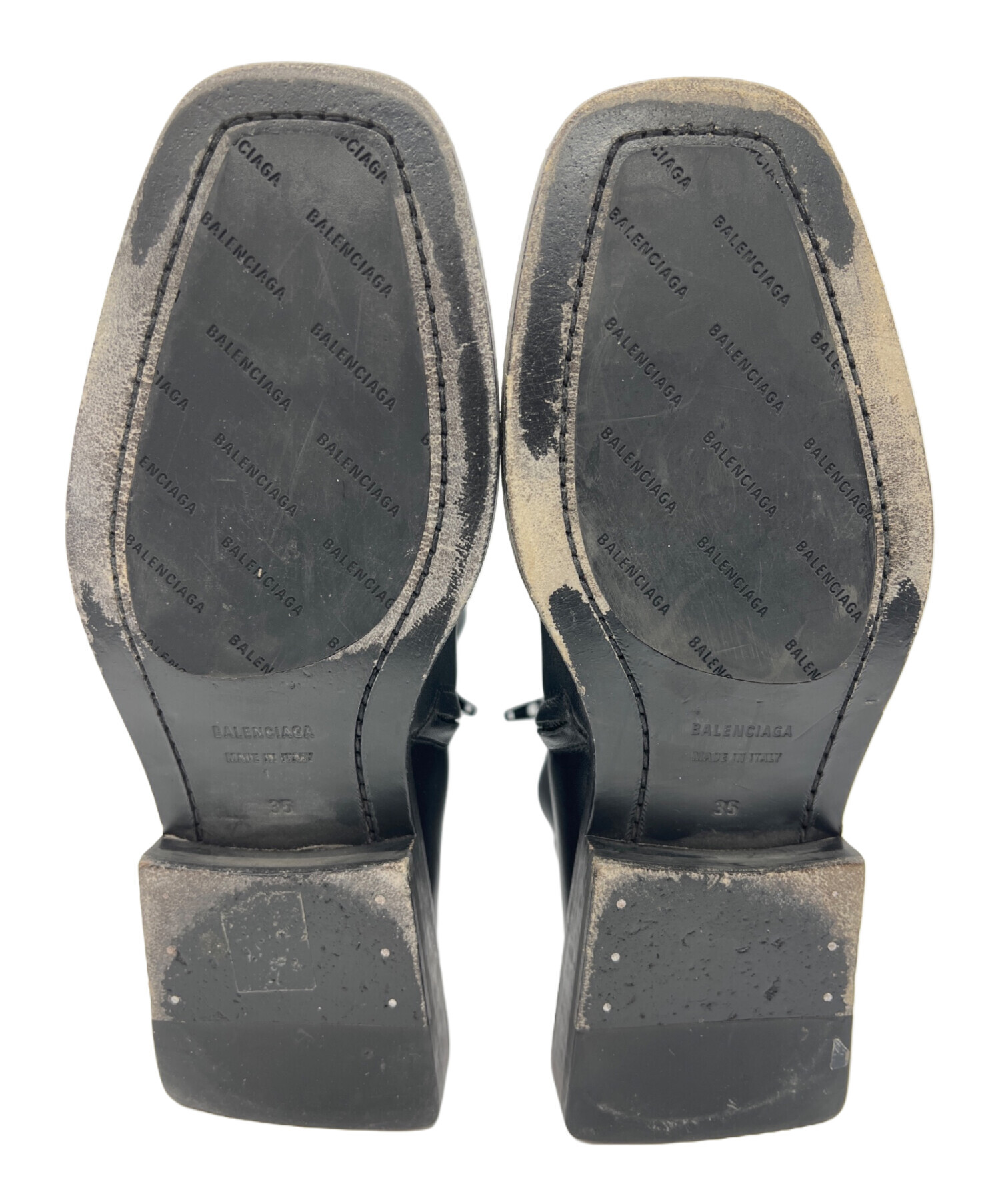 ☆BALENCIAGA バレンシアガ サイドジップブーツ スクエアトゥ 41
