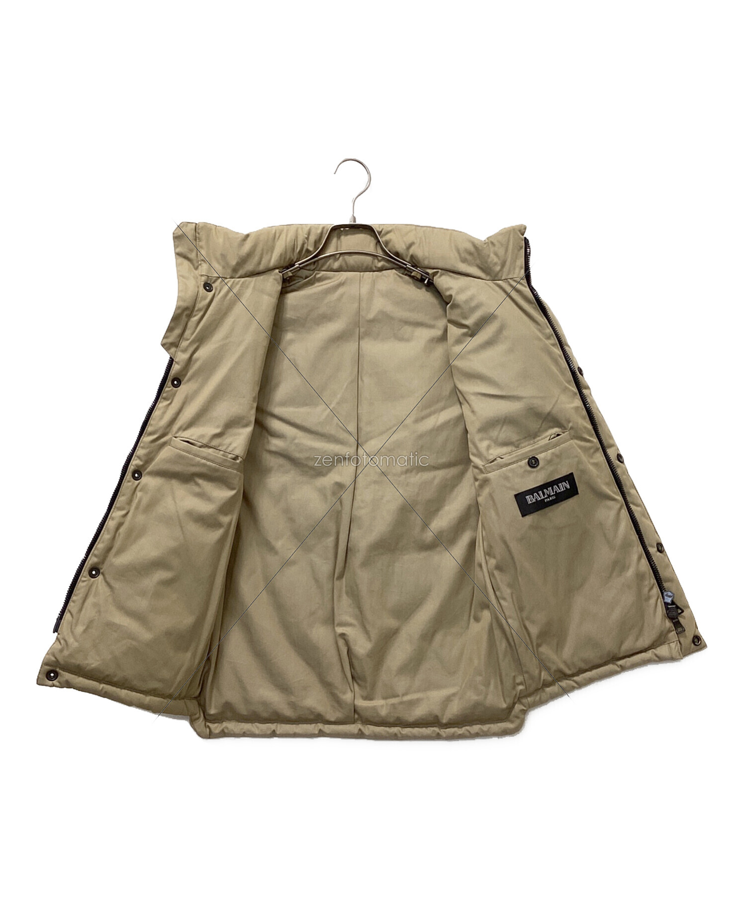中古・古着通販】BALMAIN (バルマン) 中綿ベスト ベージュ サイズ:XS