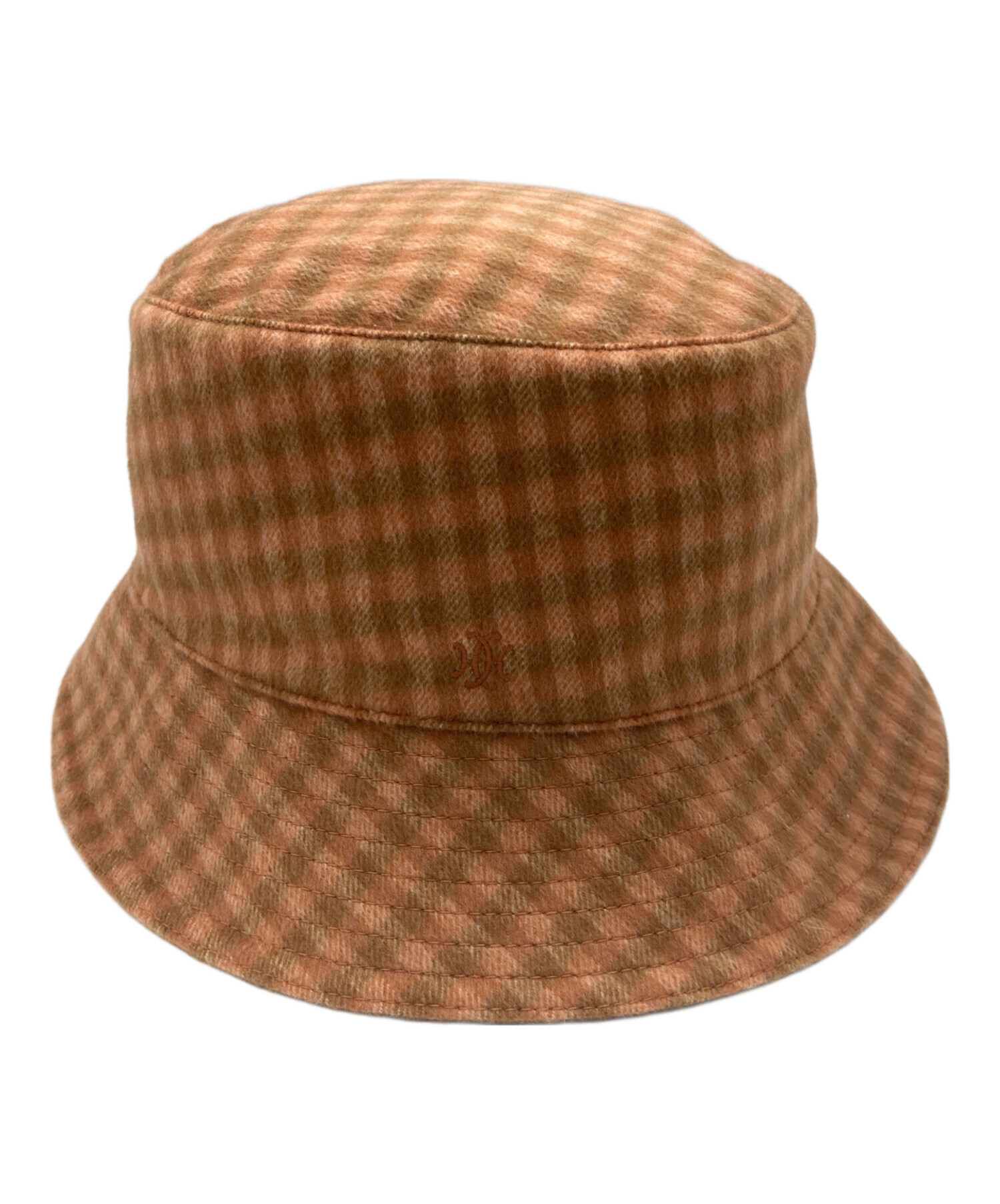 中古・古着通販】HERMES (エルメス) チェックカシミヤバケットハット