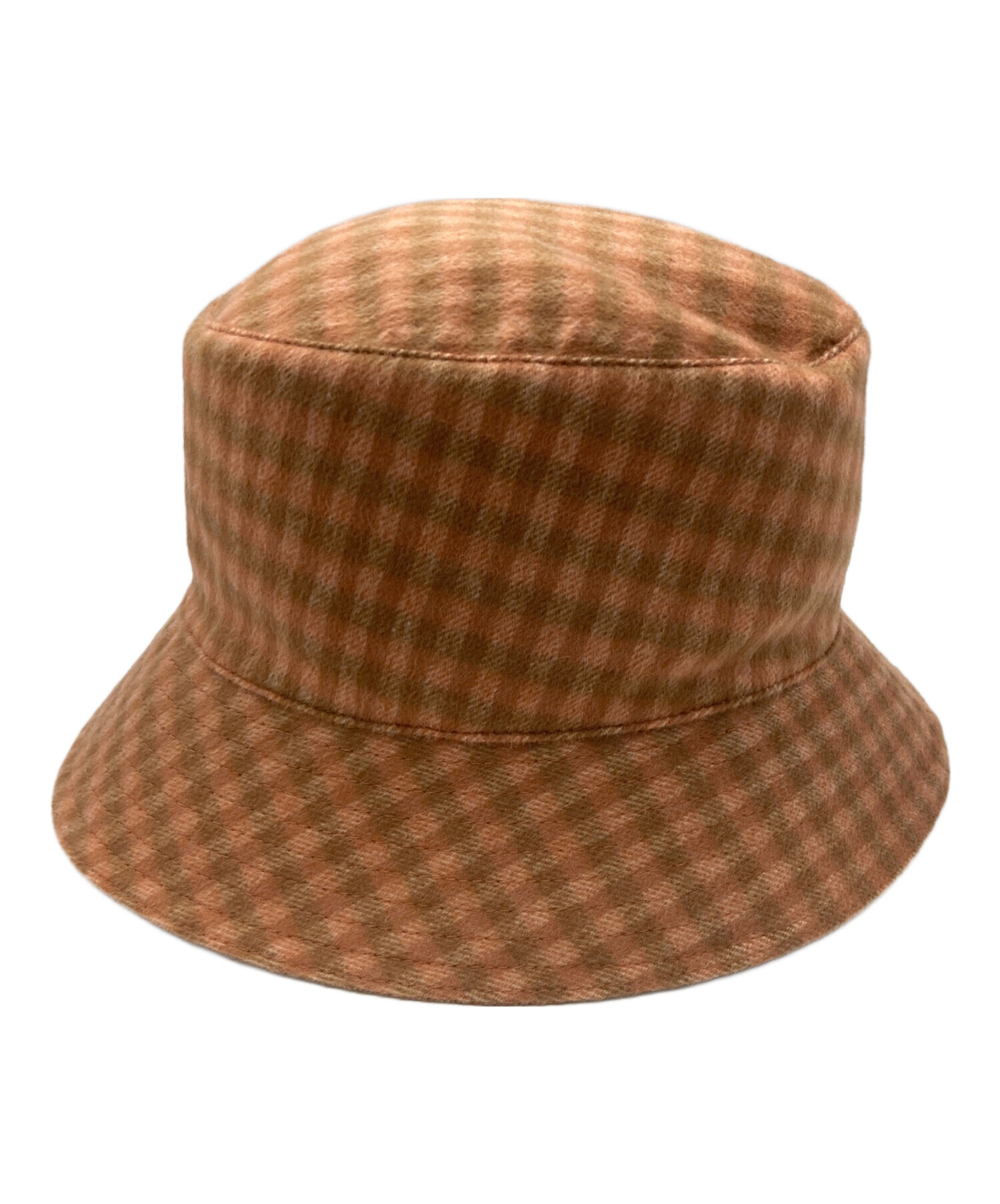 中古・古着通販】HERMES (エルメス) チェックカシミヤバケットハット