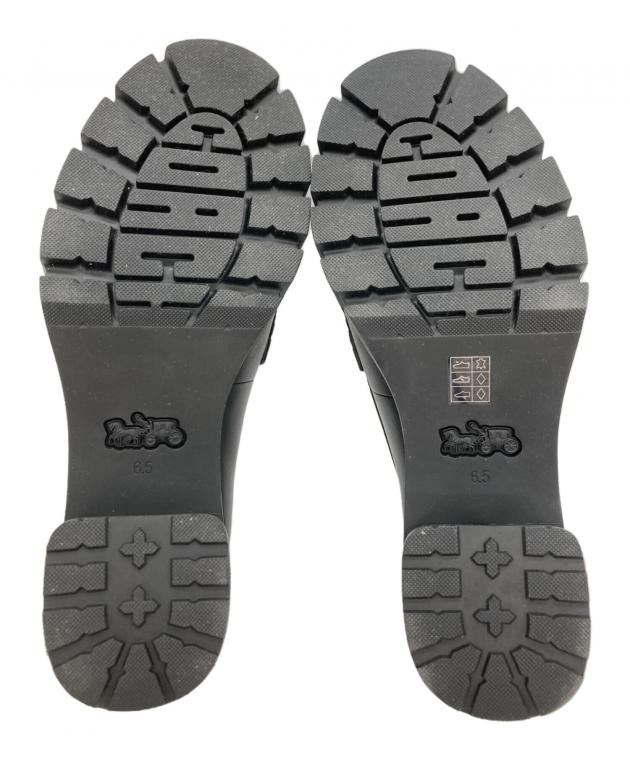 中古・古着通販】COACH (コーチ) コリーン ローファー ブラック サイズ